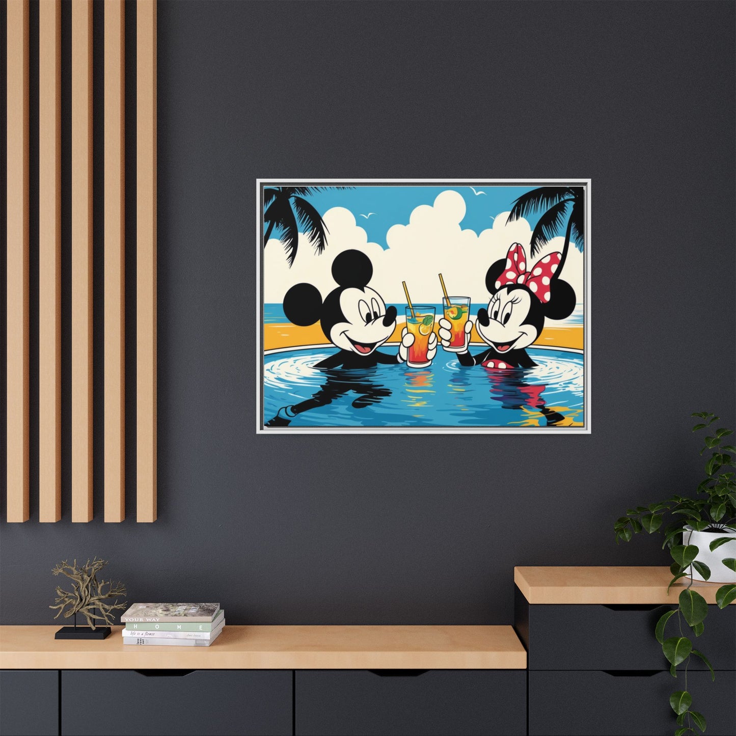 Matte Canvas, Framed (Multi-color)