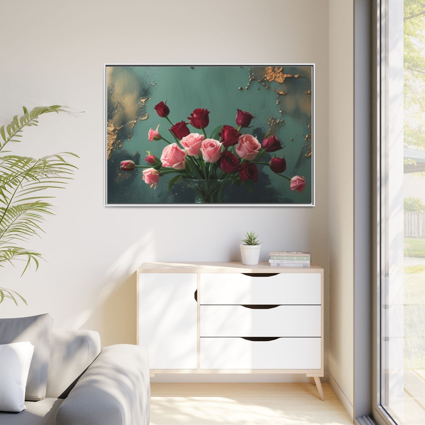 Matte Canvas, Framed (Multi-color)
