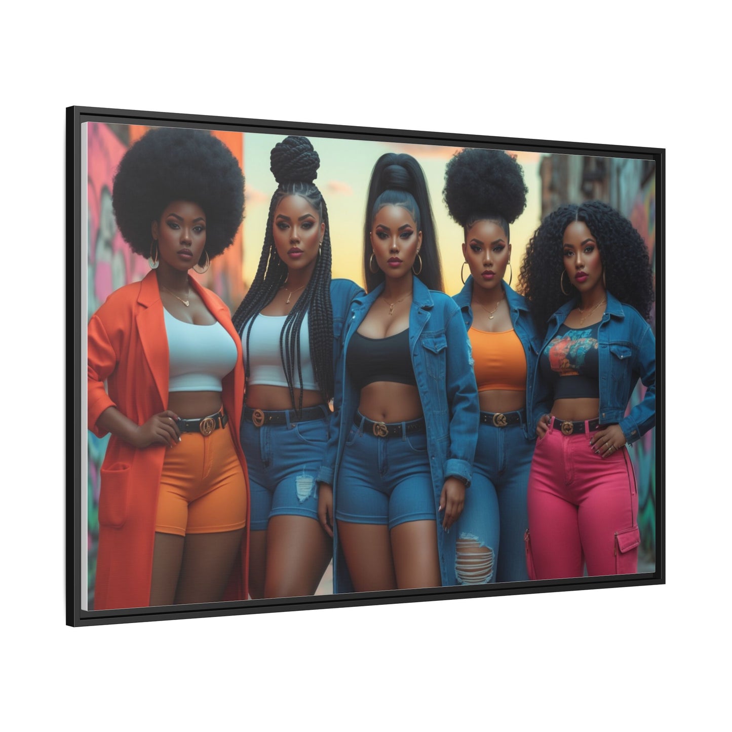Matte Canvas, Framed (Multi-color)
