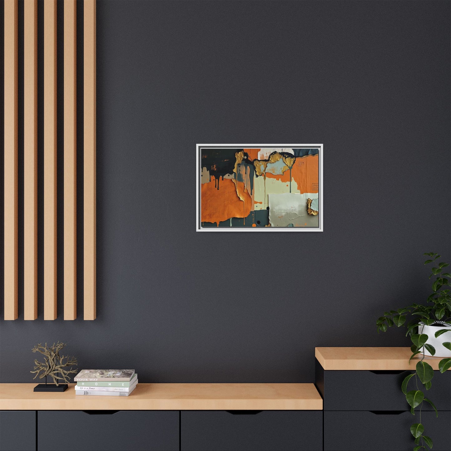 Matte Canvas, Framed (Multi-color)
