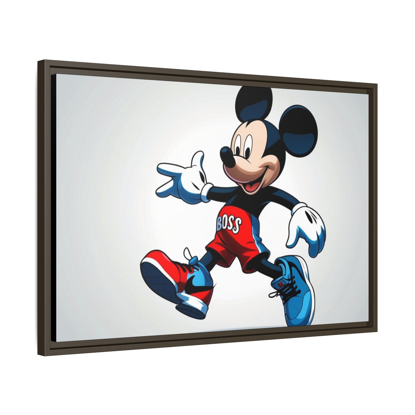 Mickey Mouse Boss Framed Canvas Art
