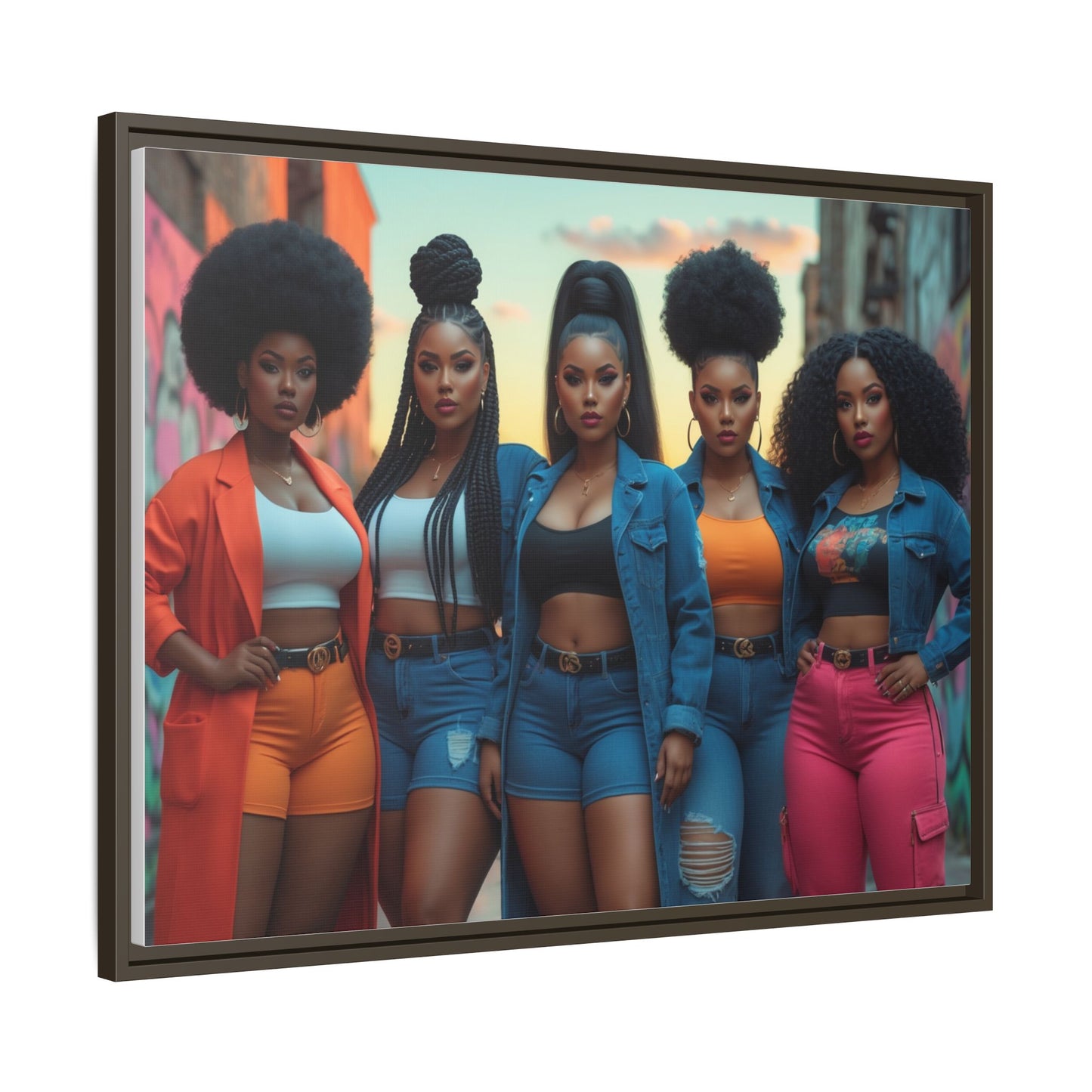 Matte Canvas, Framed (Multi-color)