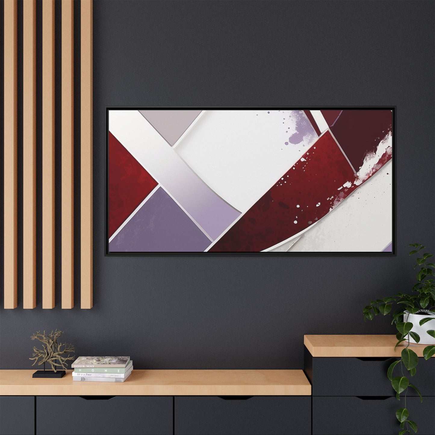 Matte Canvas, Framed (Multi-color)