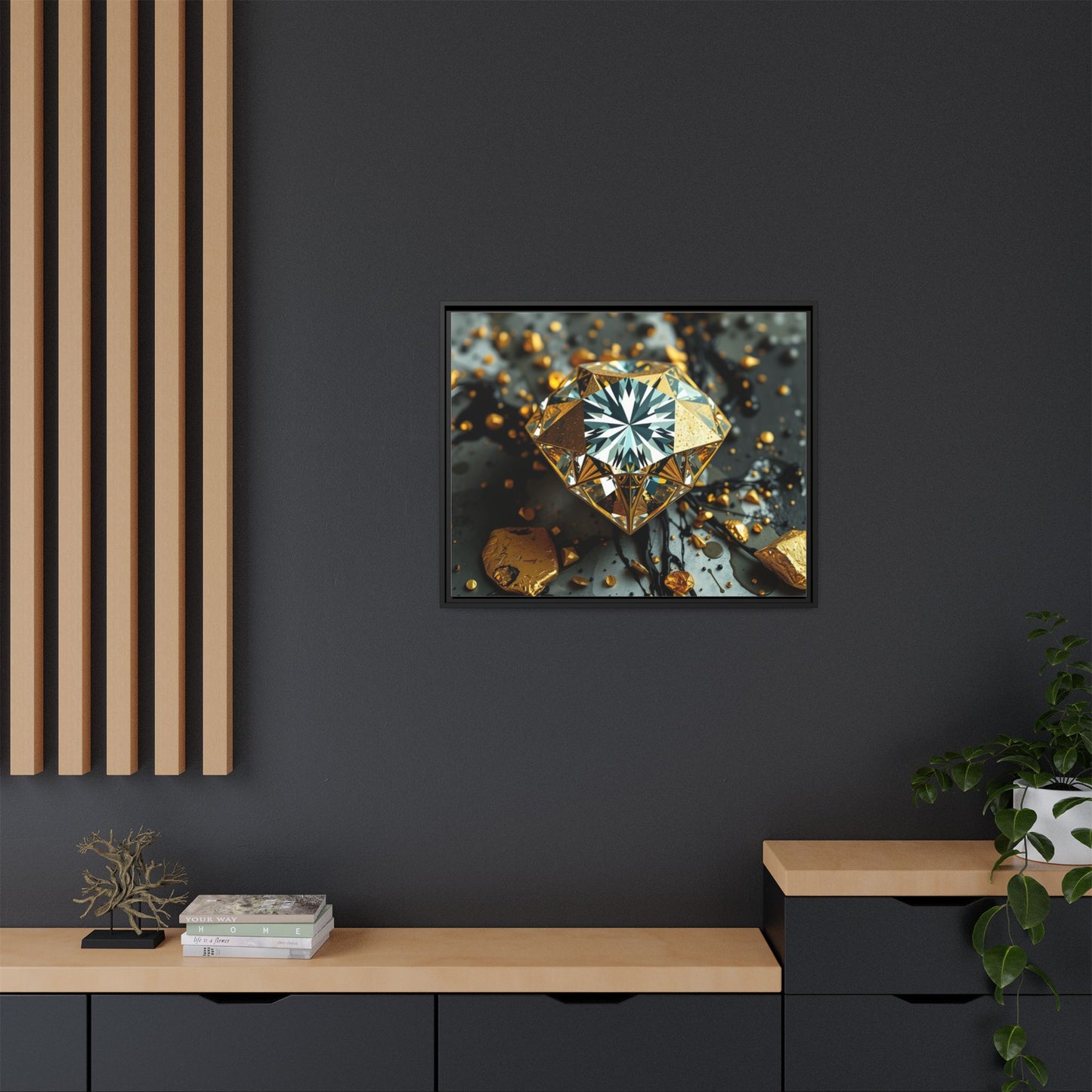 Matte Canvas, Framed (Multi-color)