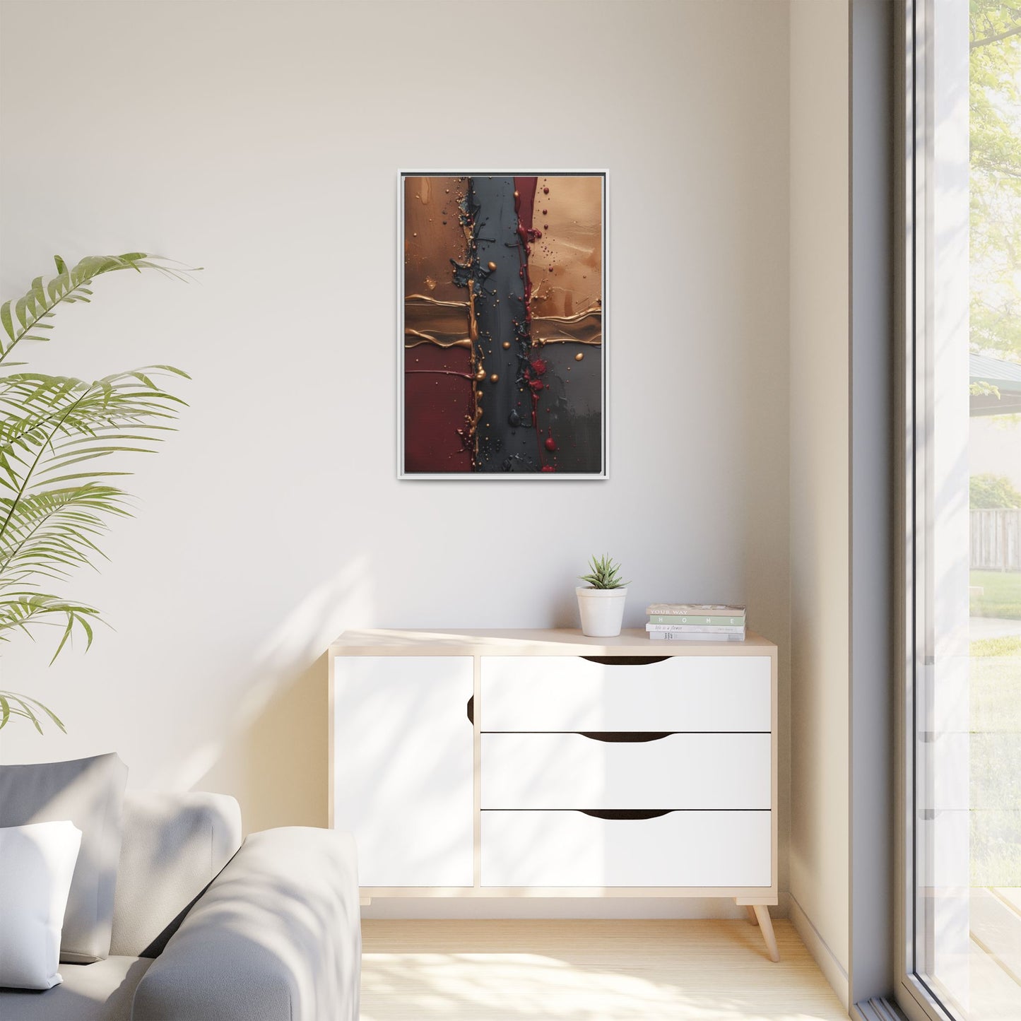 Matte Canvas, Framed (Multi-color)