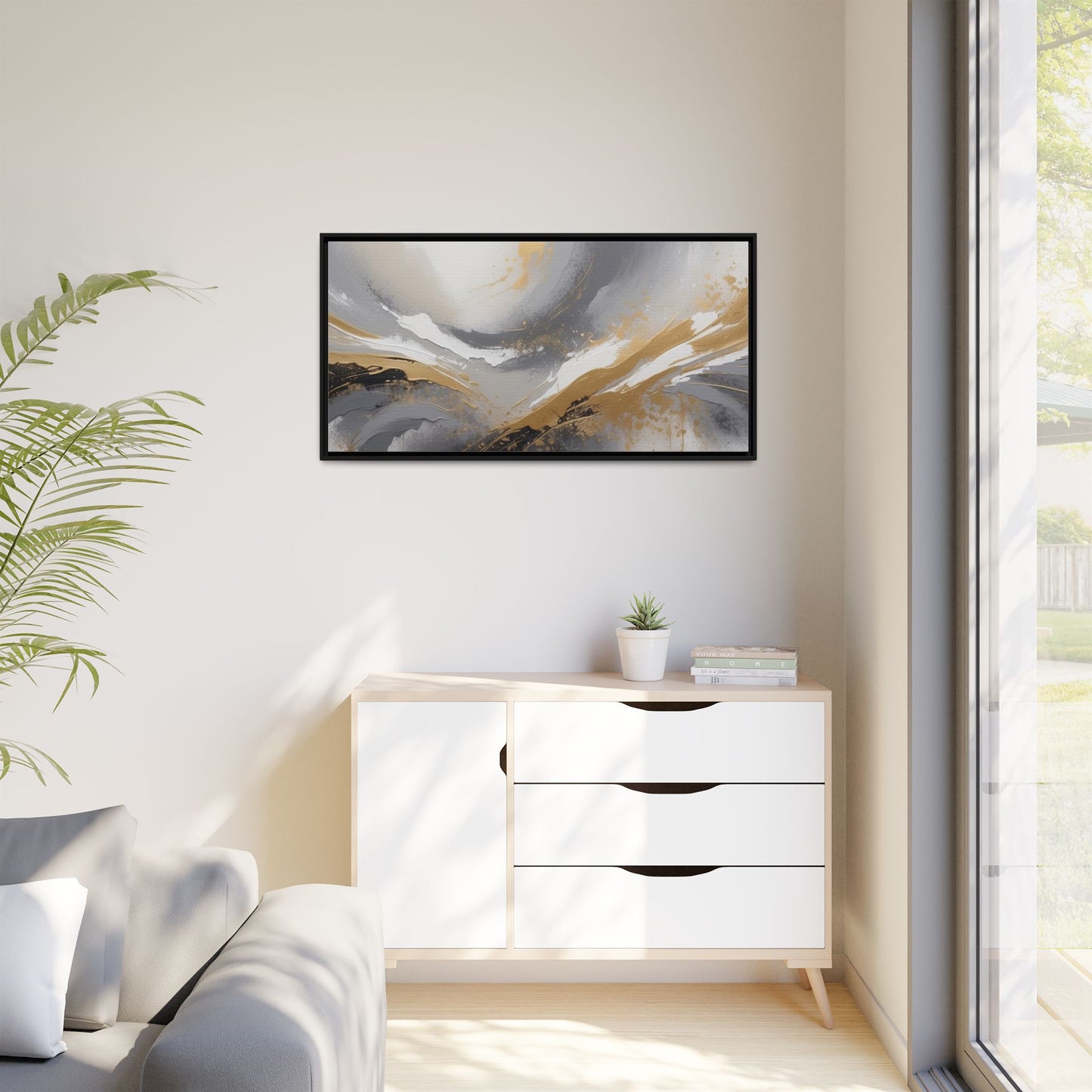 Matte Canvas, Framed (Multi-color)