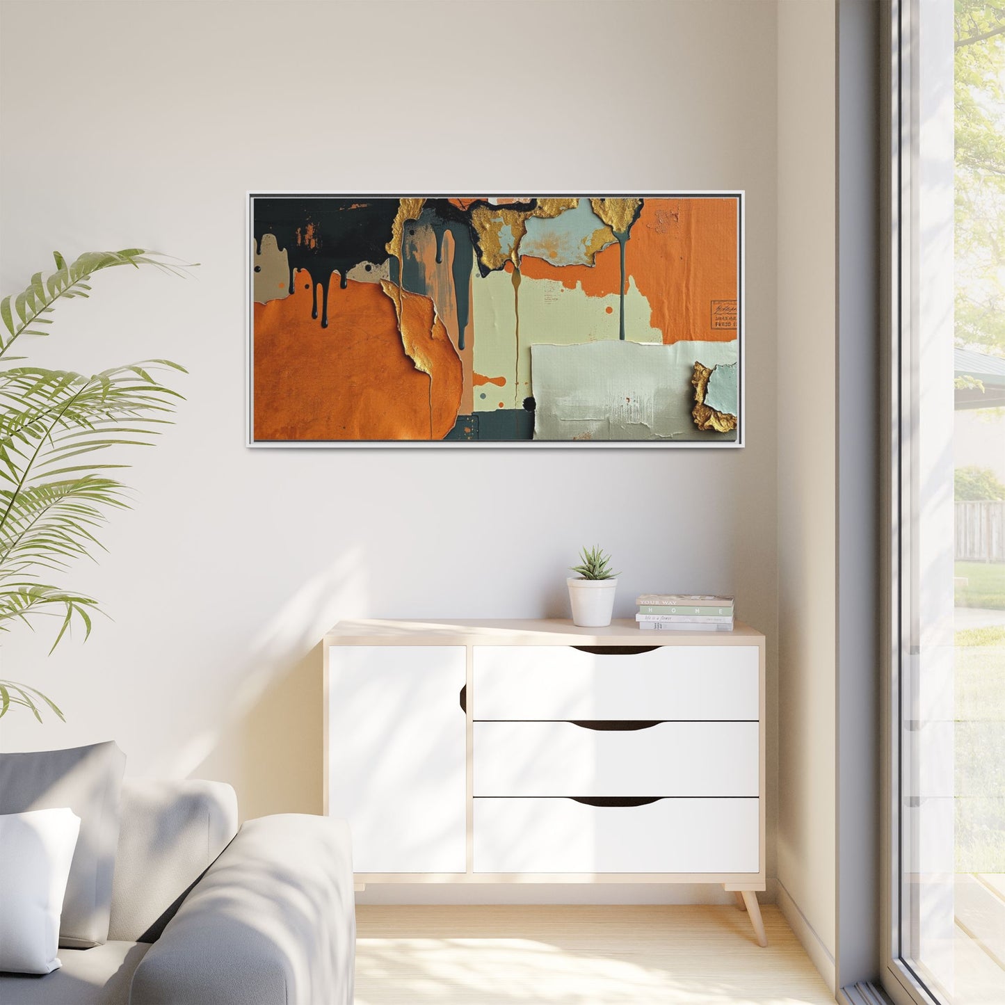 Matte Canvas, Framed (Multi-color)