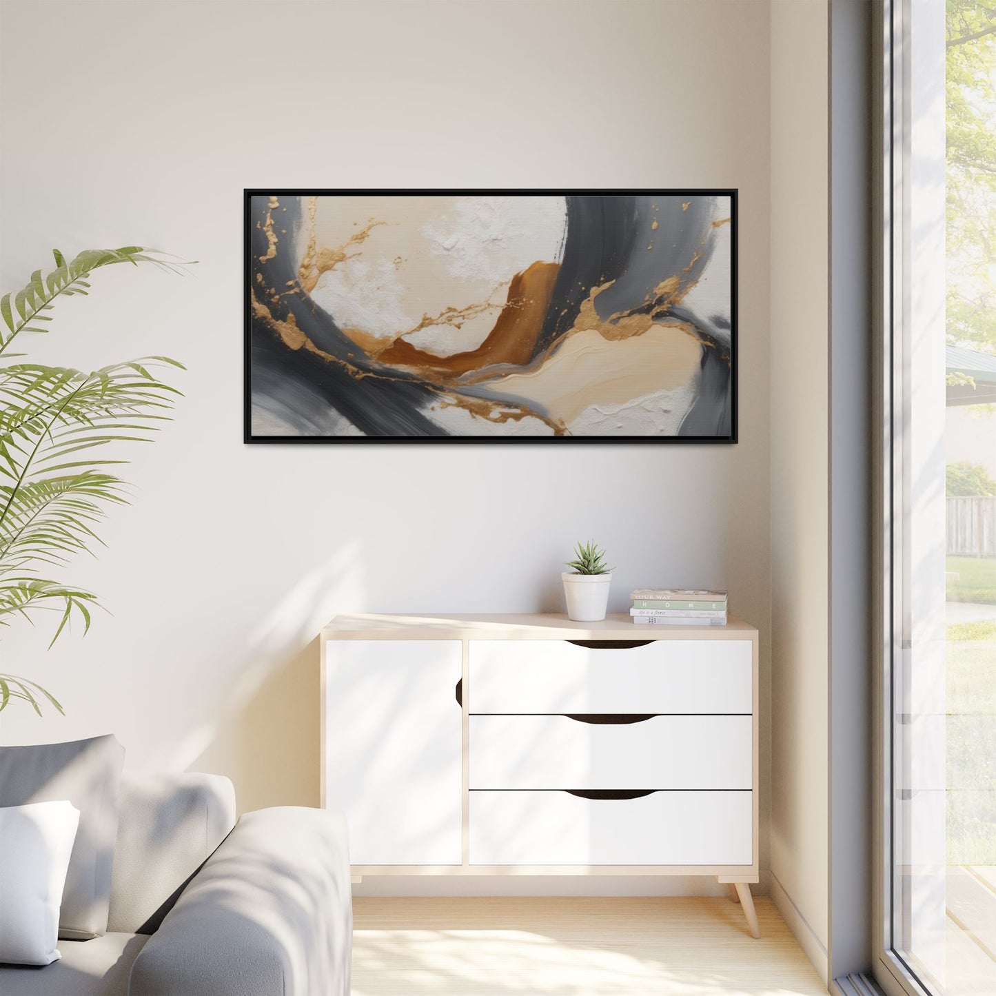 Matte Canvas, Framed (Multi-color)