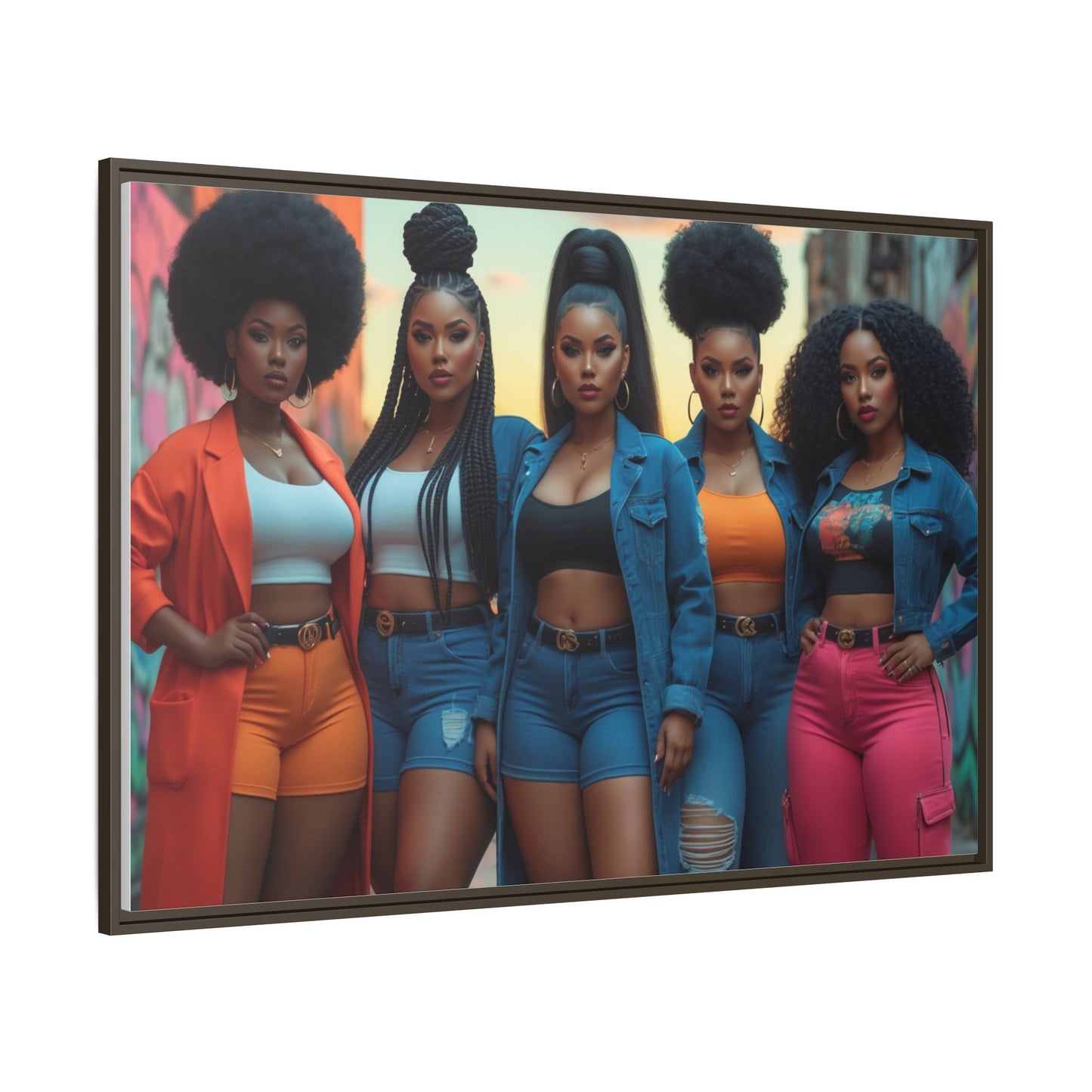 Matte Canvas, Framed (Multi-color)