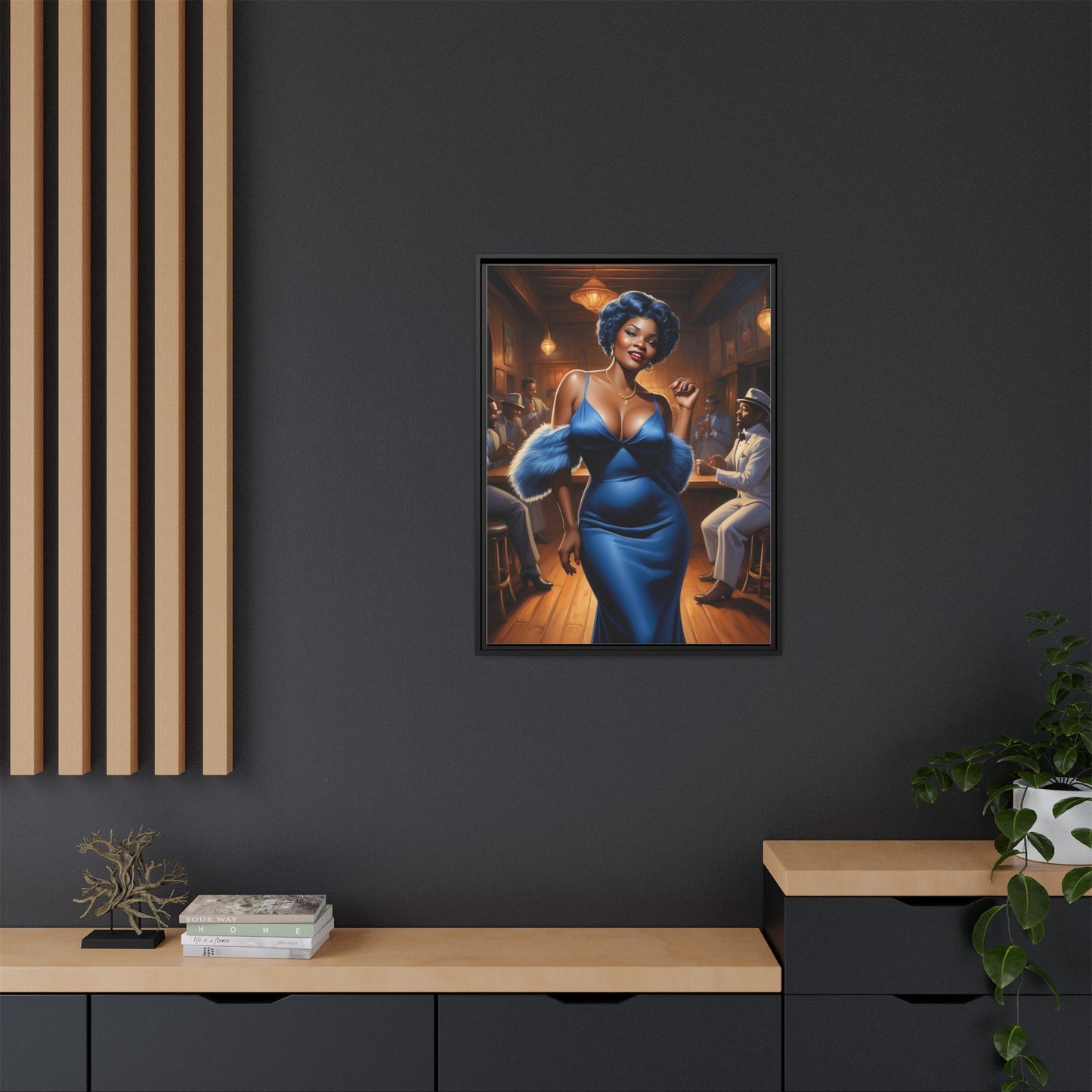 Matte Canvas, Framed (Multi-color)