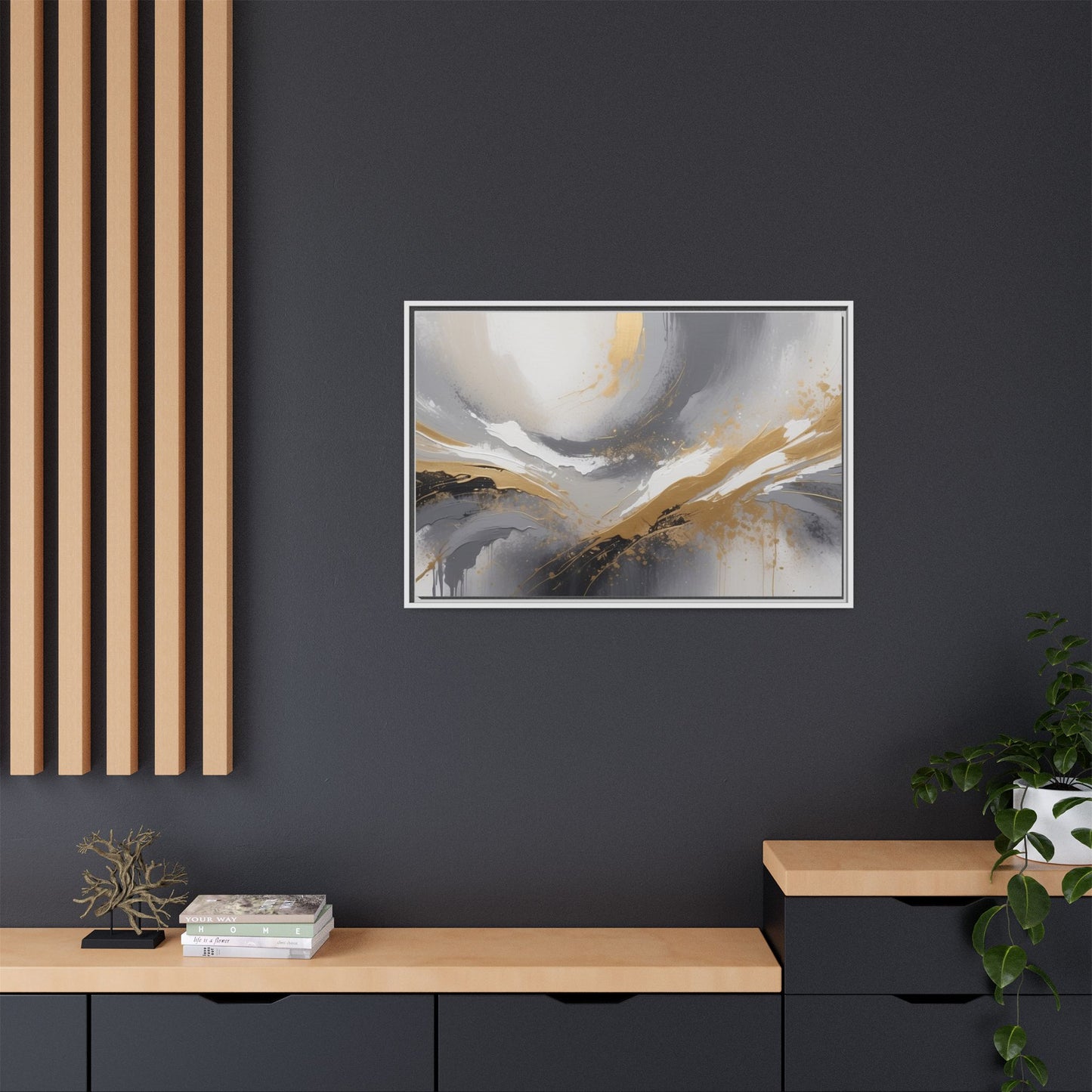 Matte Canvas, Framed (Multi-color)