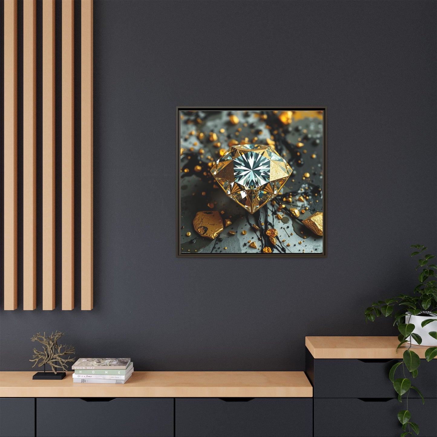 Matte Canvas, Framed (Multi-color)