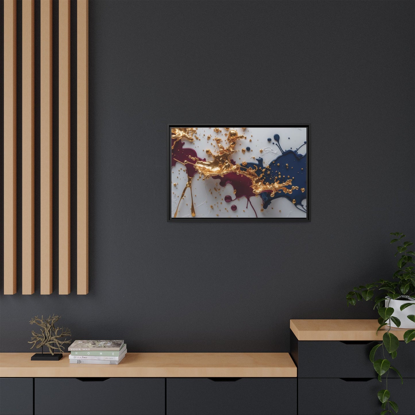 Matte Canvas, Framed (Multi-color)