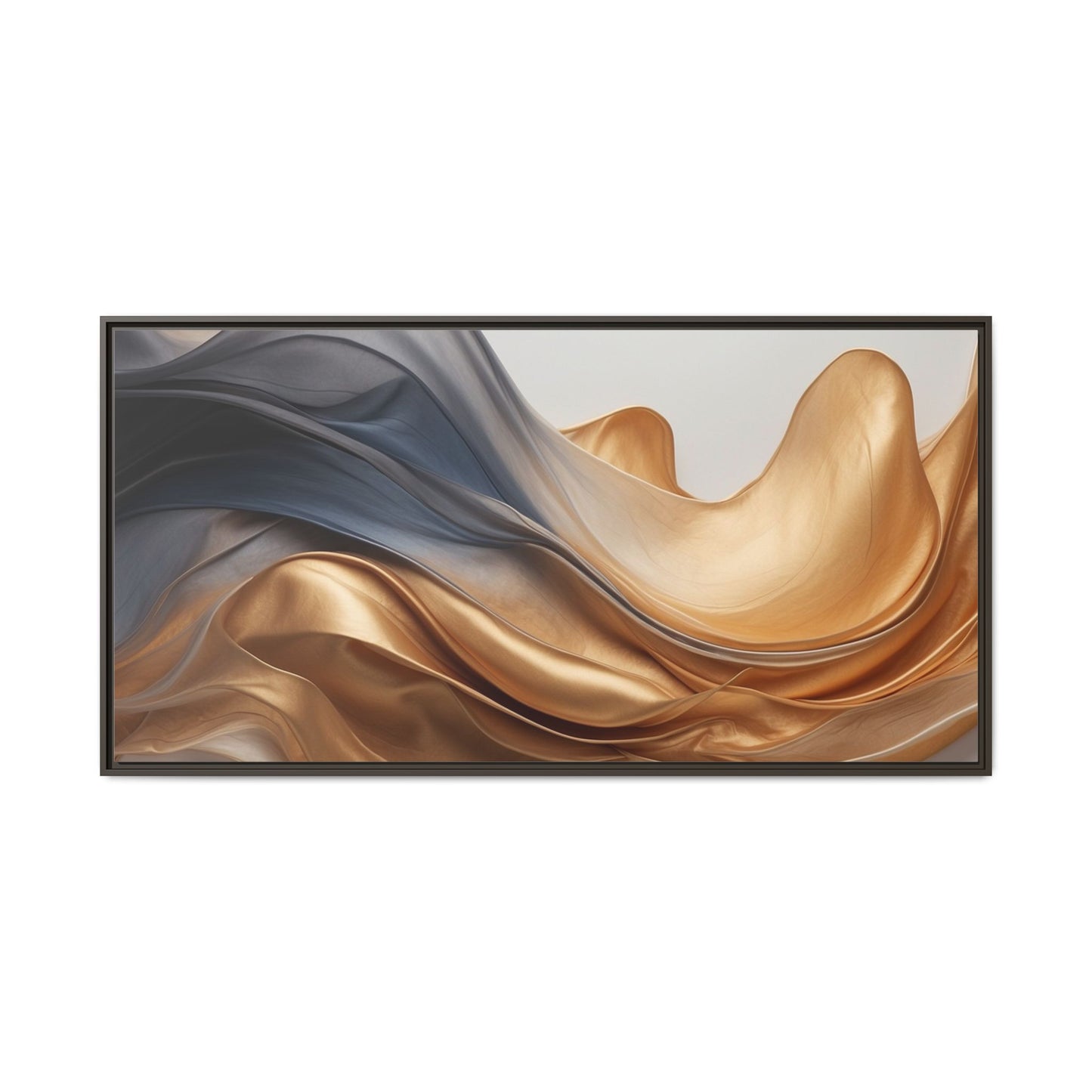 Abstract Matte Canvas Art Print - Framed Multi-color Wall Decor