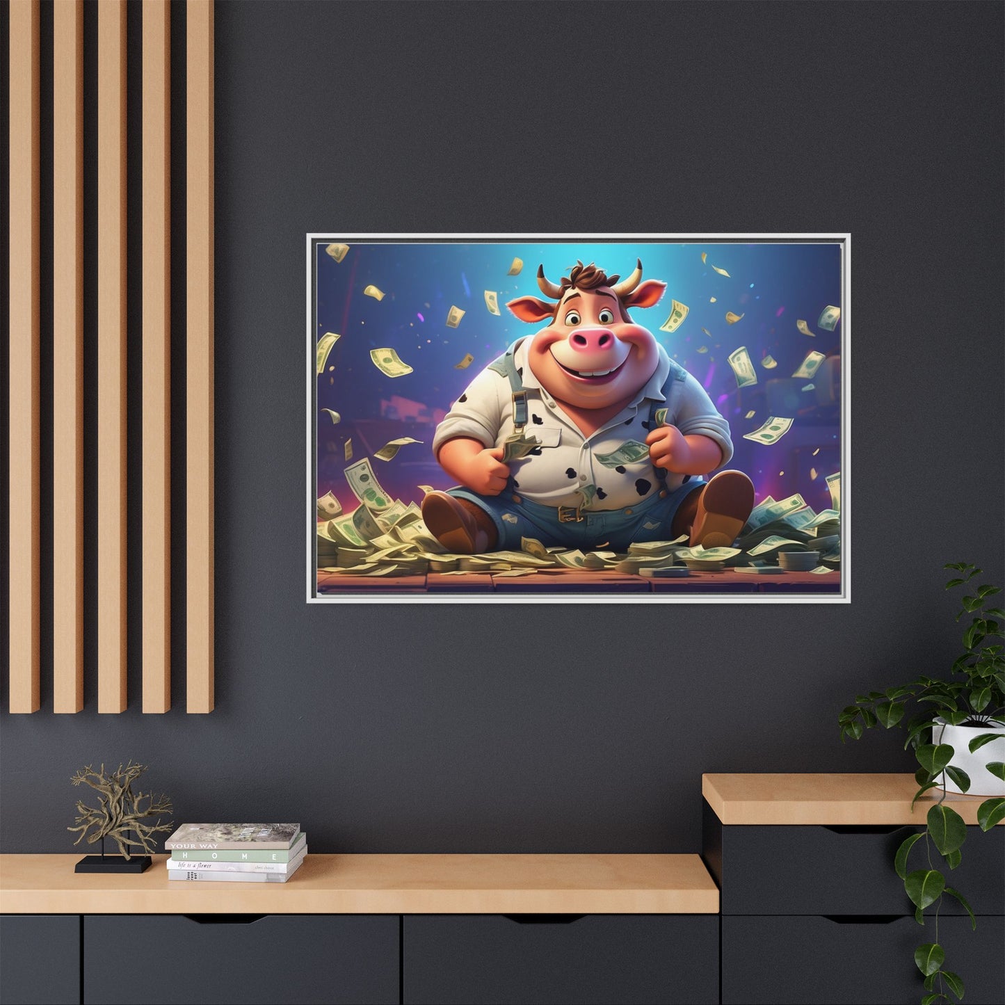Matte Canvas, Framed (Multi-color)