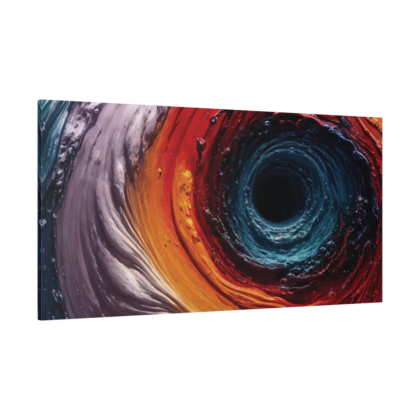Vibrant Abstract Wall Art Canvas - Swirling Colors