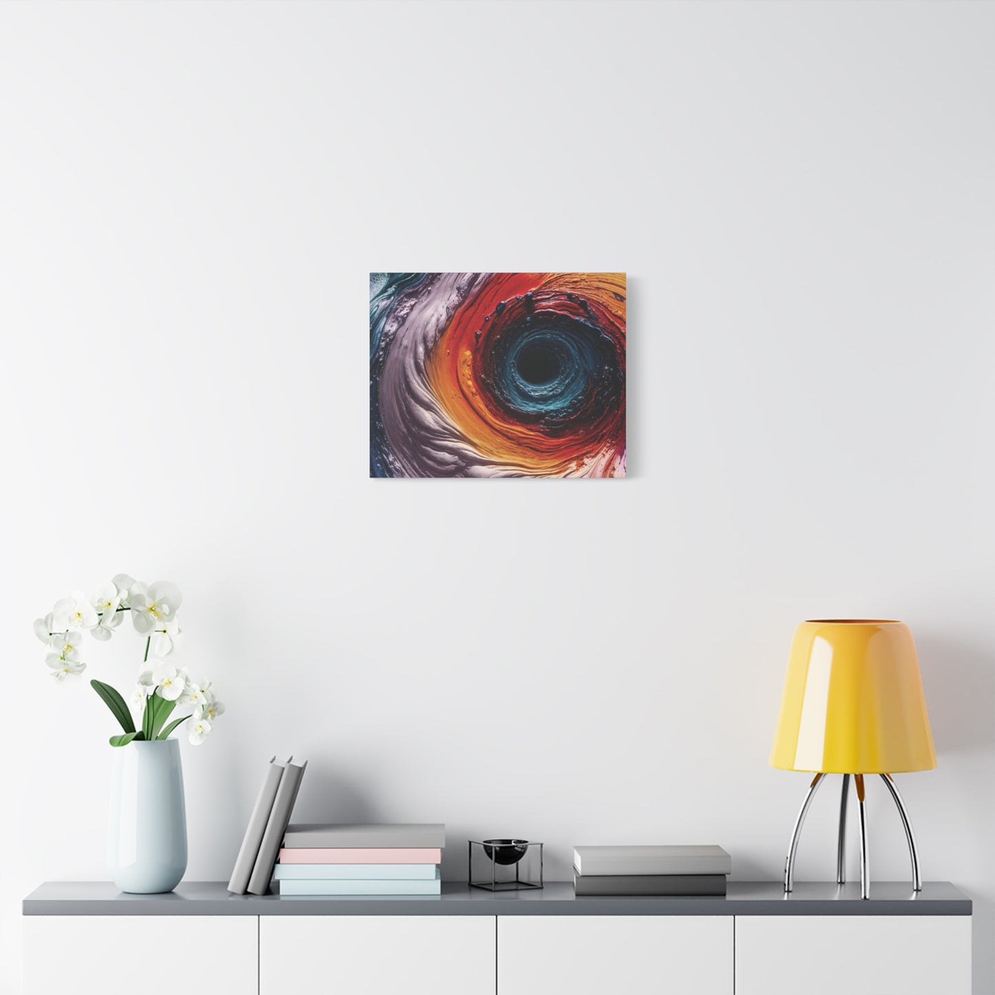Vibrant Abstract Wall Art Canvas - Swirling Colors