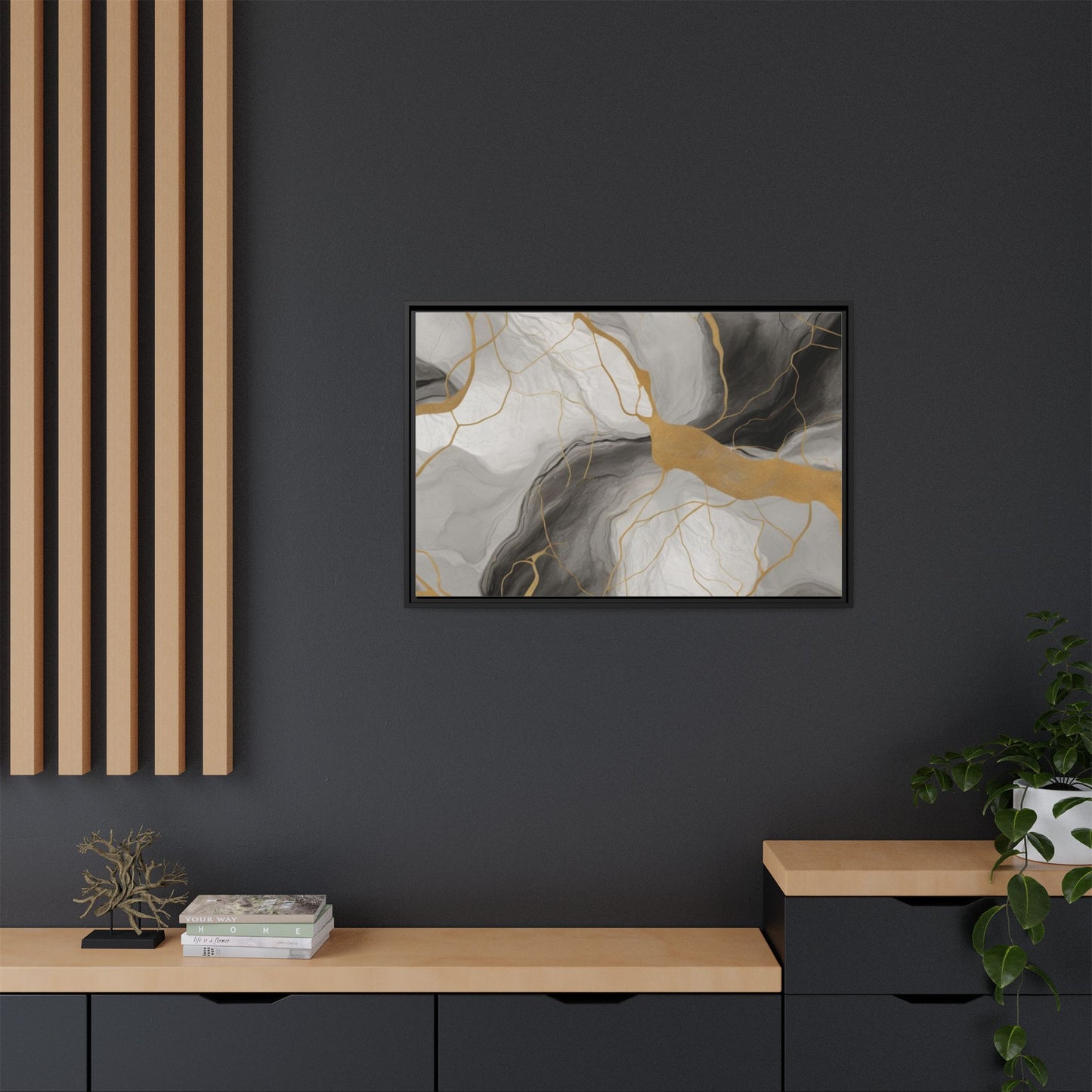 Matte Canvas, Framed (Multi-color)