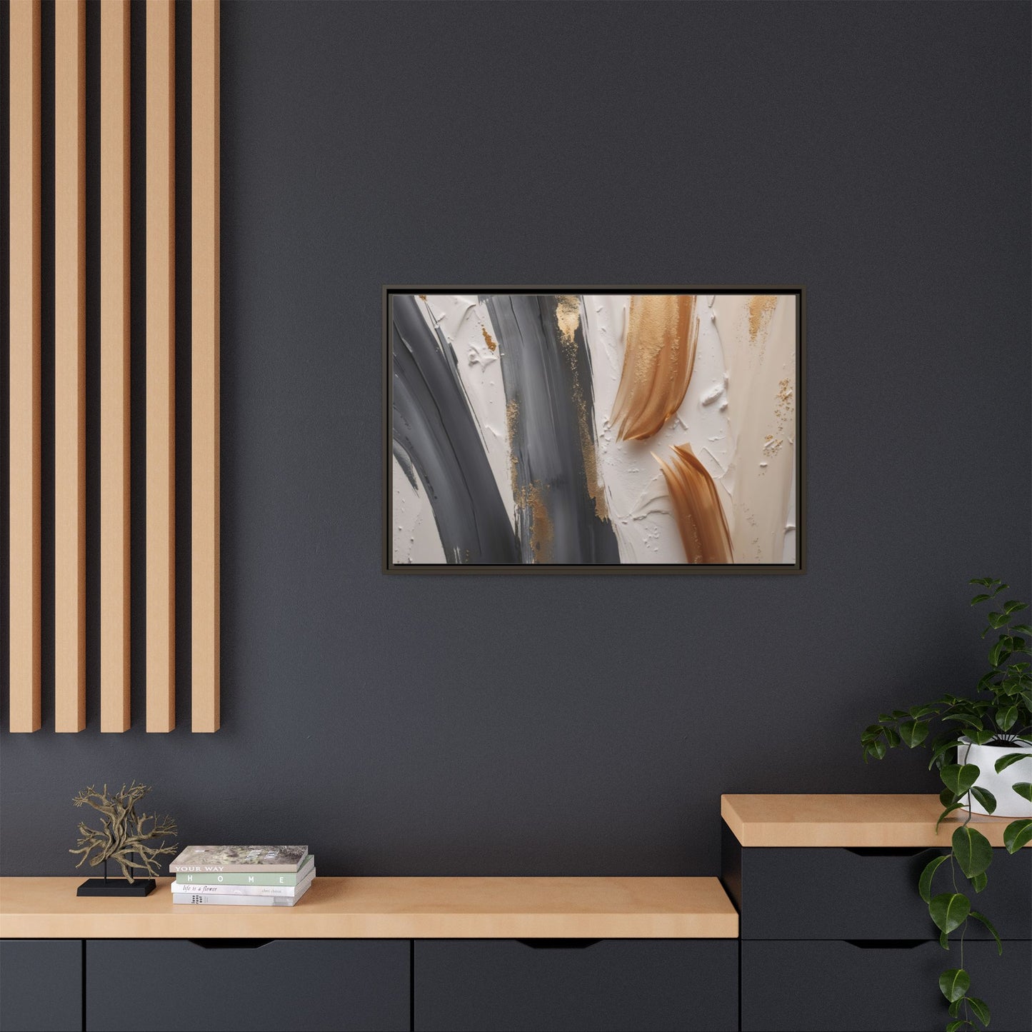 Matte Canvas, Framed (Multi-color)