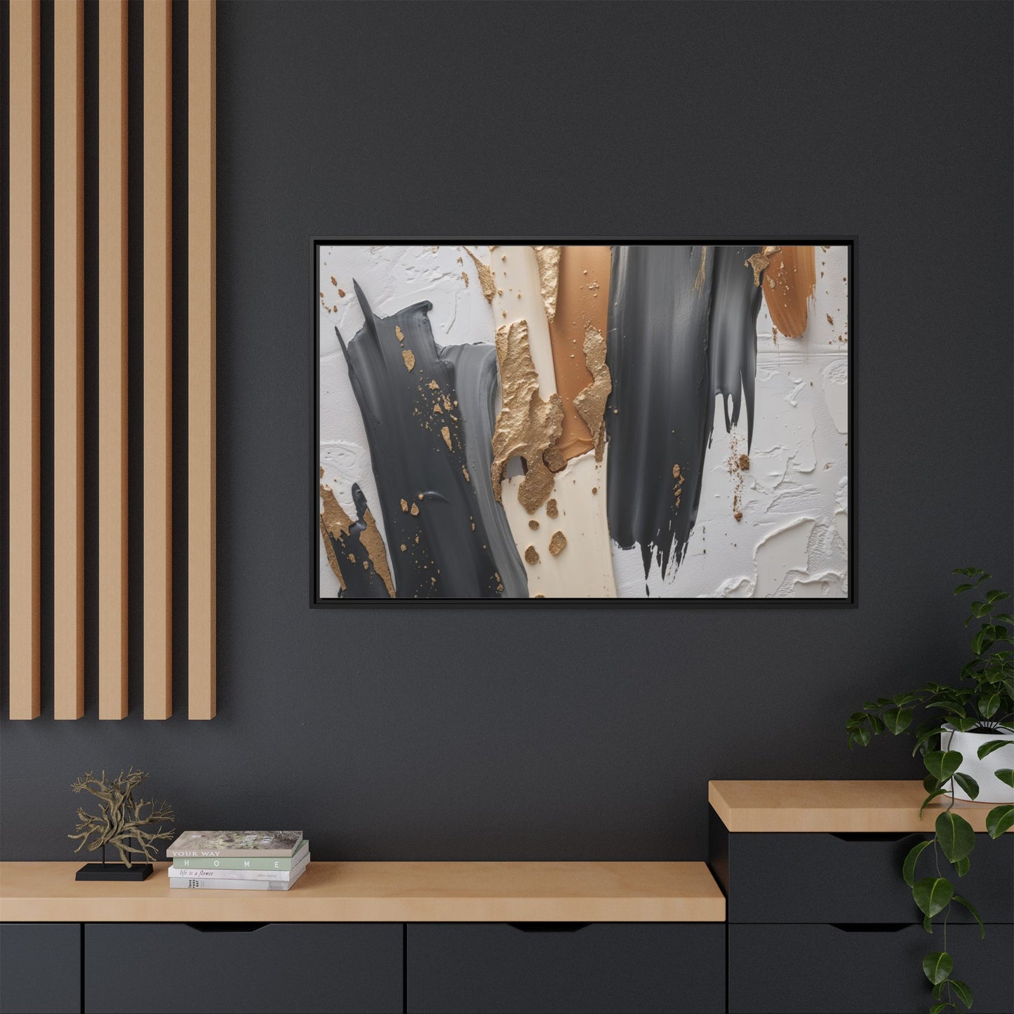 Matte Canvas, Framed (Multi-color)