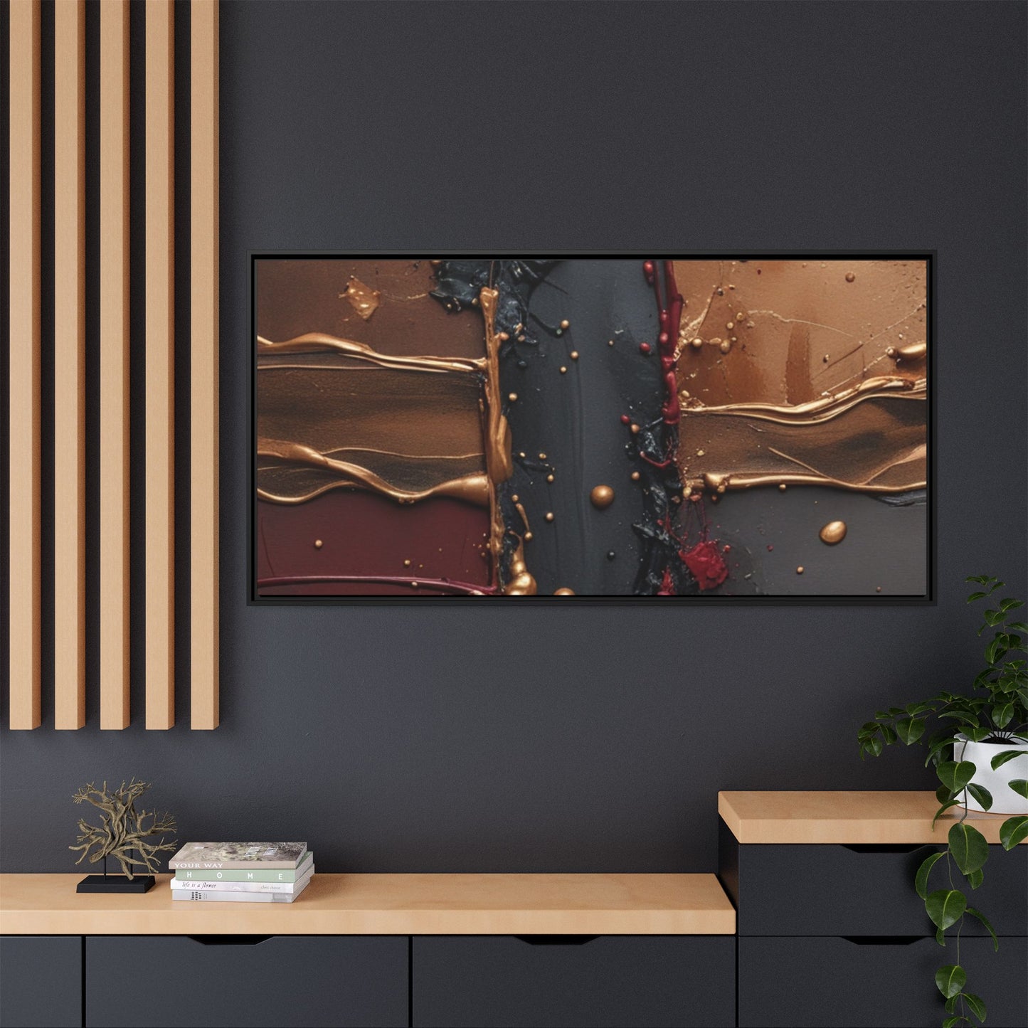 Matte Canvas, Framed (Multi-color)