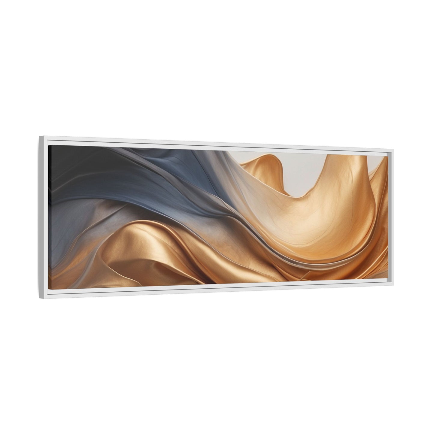 Abstract Matte Canvas Art Print - Framed Multi-color Wall Decor