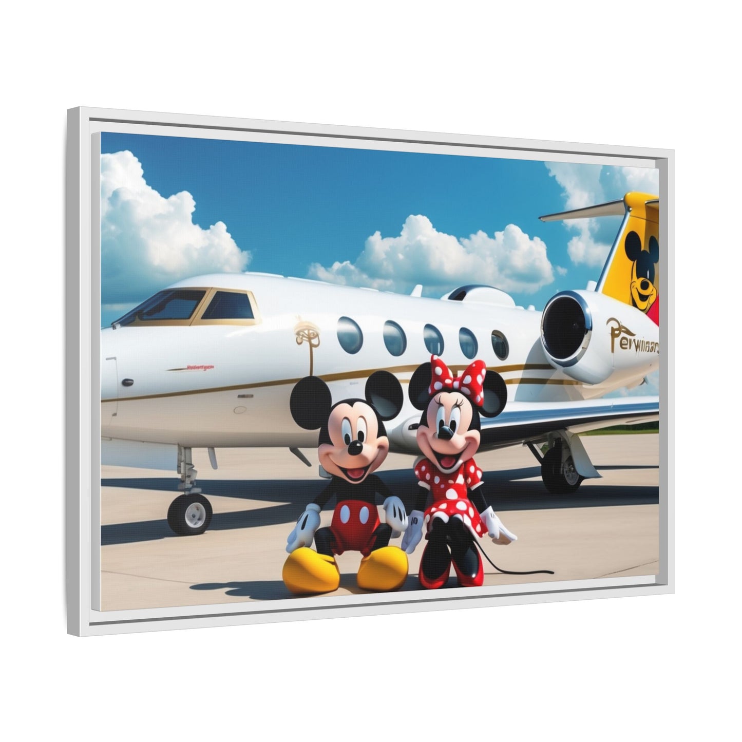 Mickey & Minnie Jetsetter Canvas Art