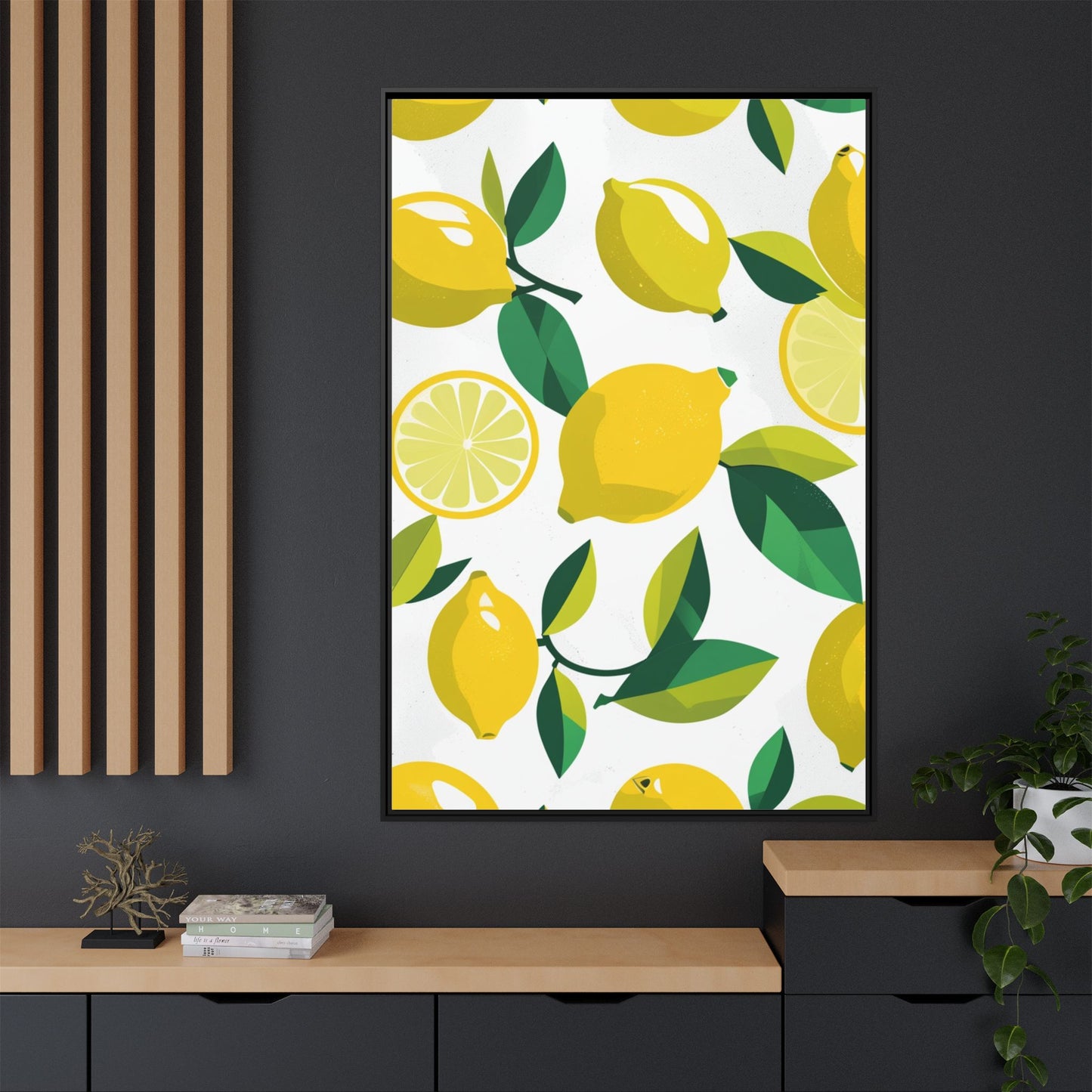 Matte Canvas, Framed (Multi-color)
