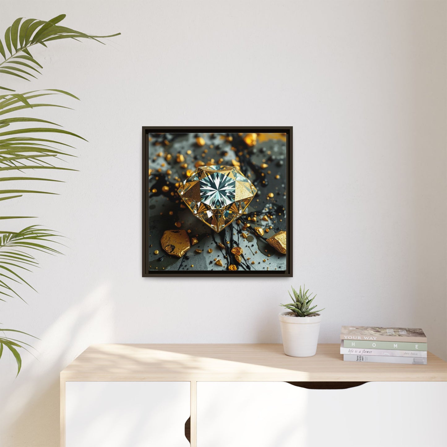Matte Canvas, Framed (Multi-color)