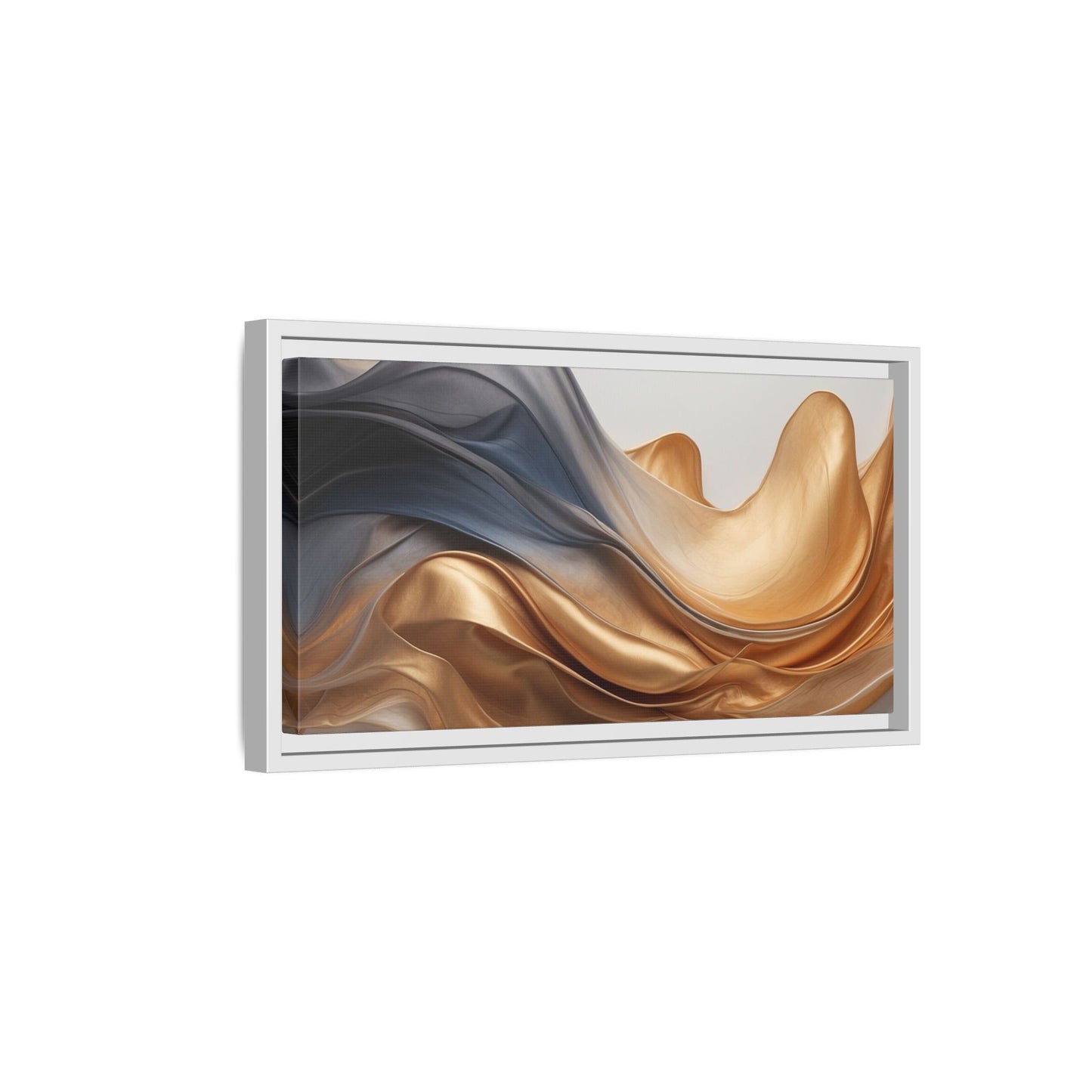 Abstract Matte Canvas Art Print - Framed Multi-color Wall Decor