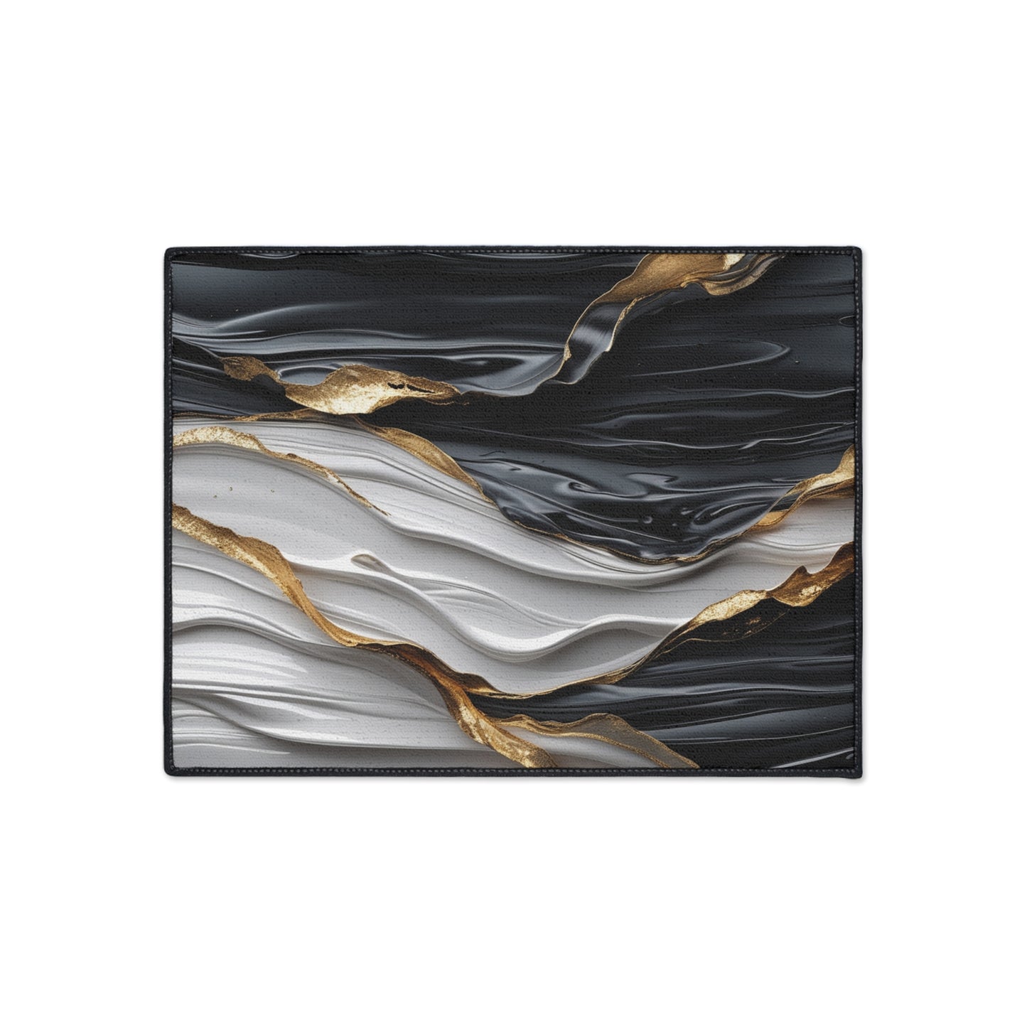 Elegant Heavy Duty Floor Mat with Artistic Design