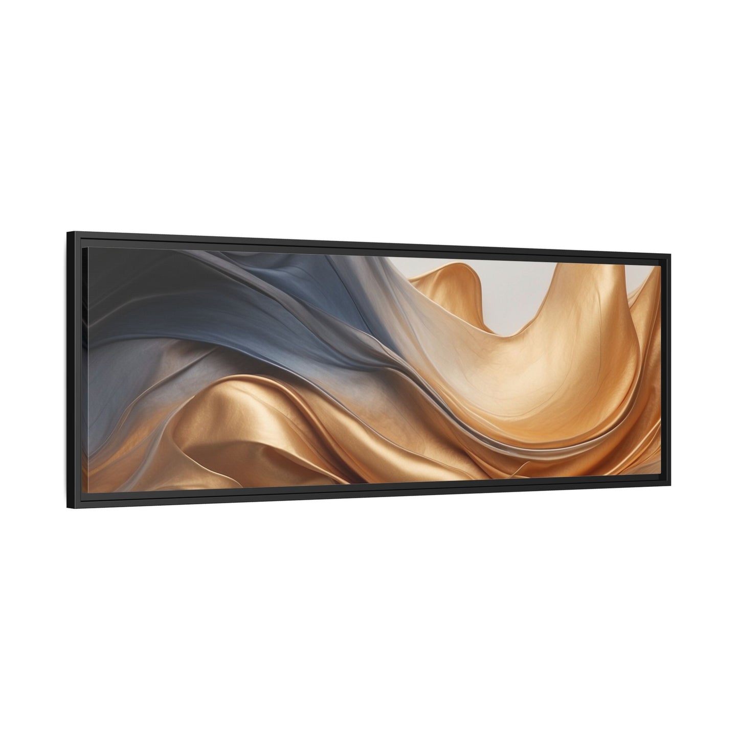 Abstract Matte Canvas Art Print - Framed Multi-color Wall Decor