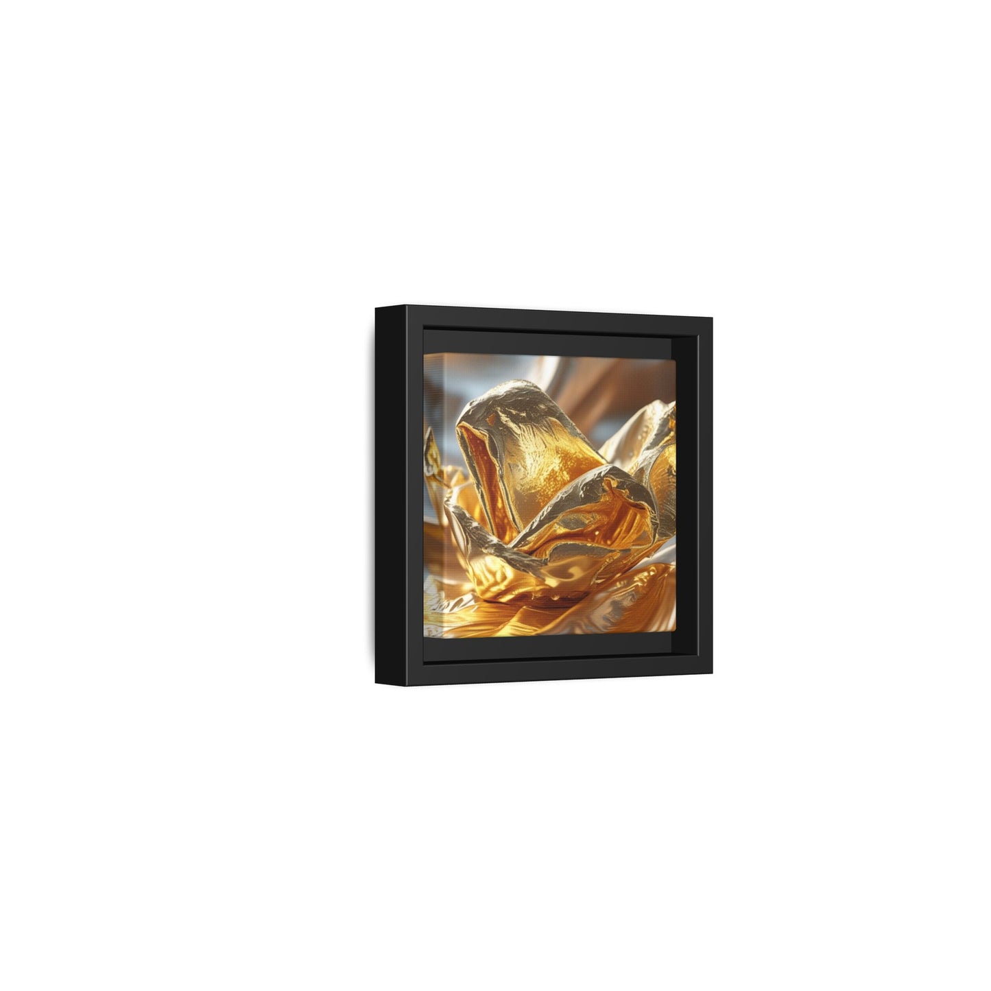 Gold Foil Rose Canvas Art - Elegant Home Decor