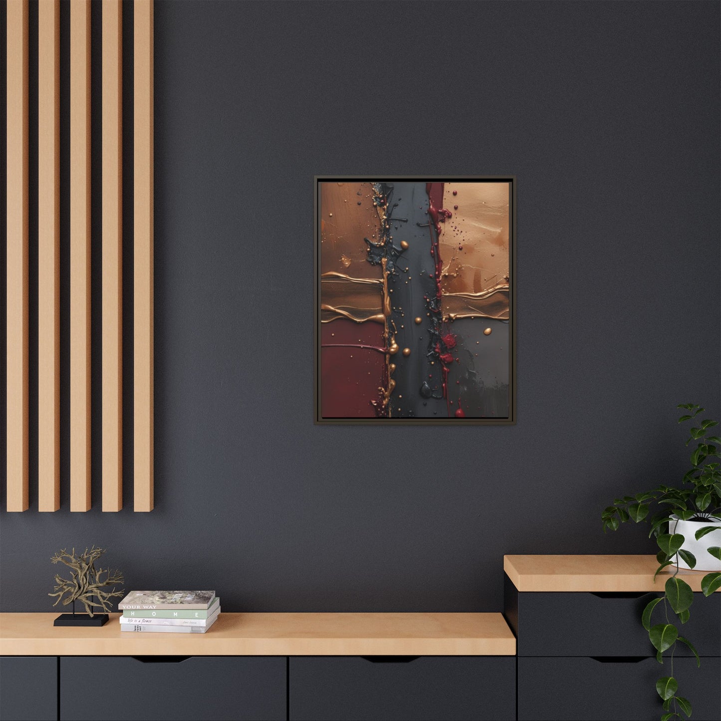 Matte Canvas, Framed (Multi-color)