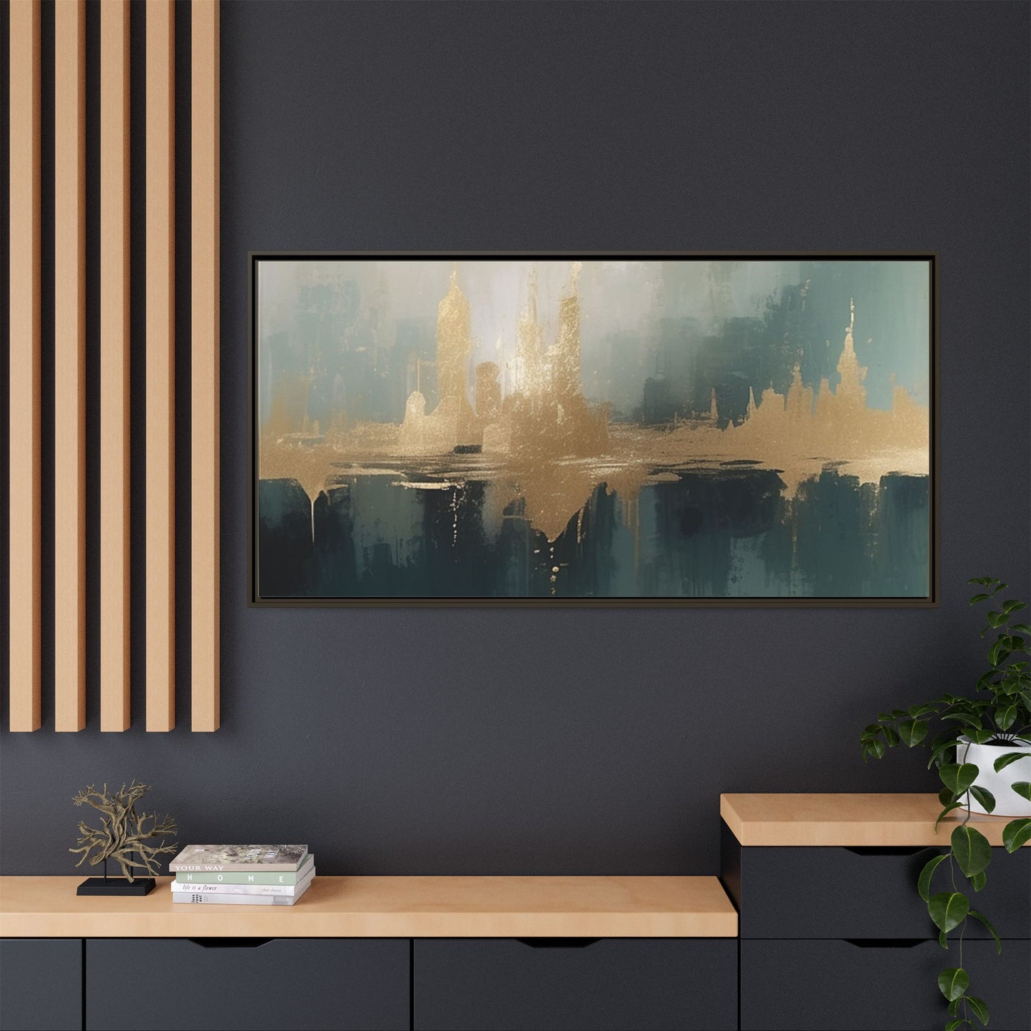 Matte Canvas, Framed (Multi-color)