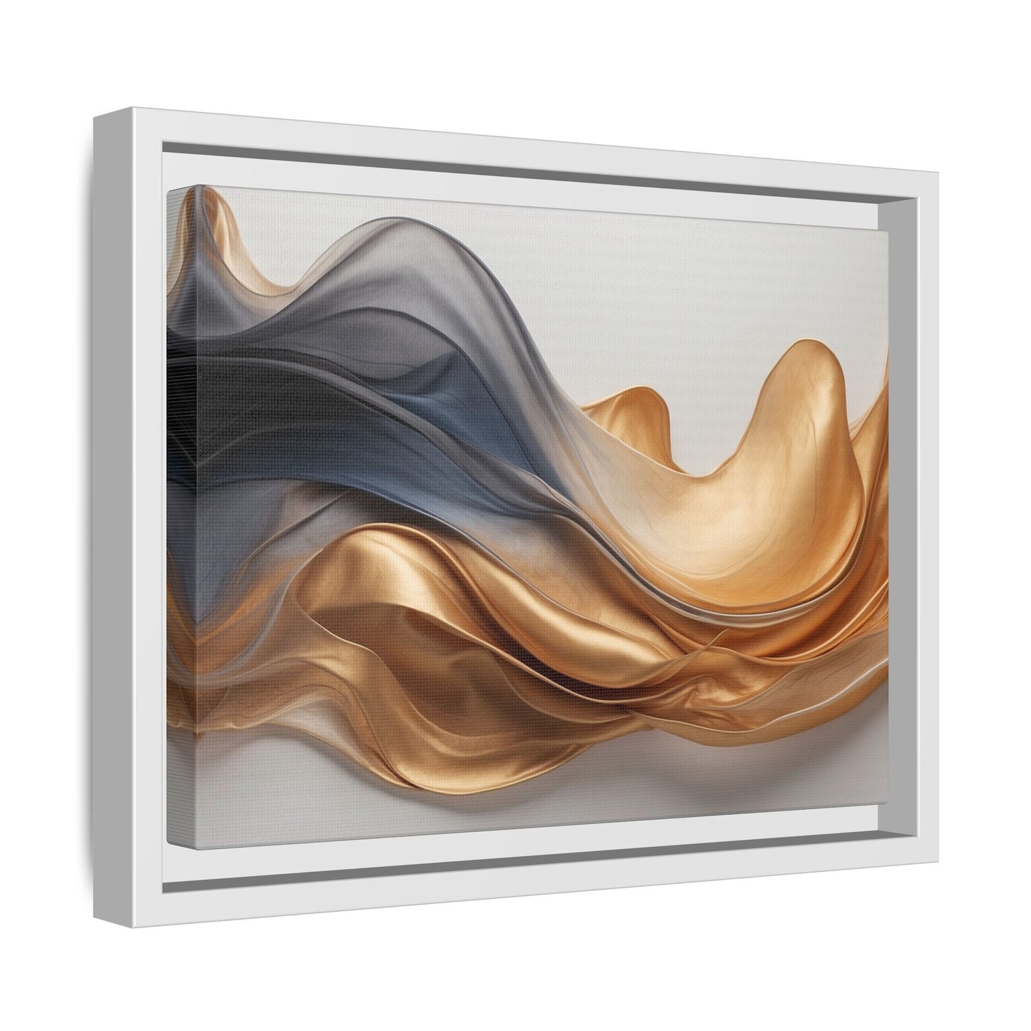 Abstract Matte Canvas Art Print - Framed Multi-color Wall Decor