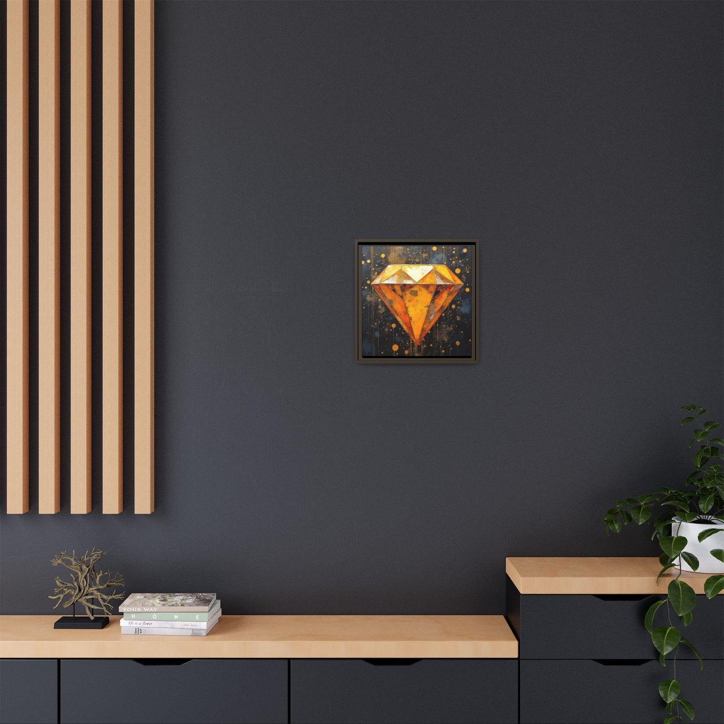 Matte Canvas, Framed (Multi-color)