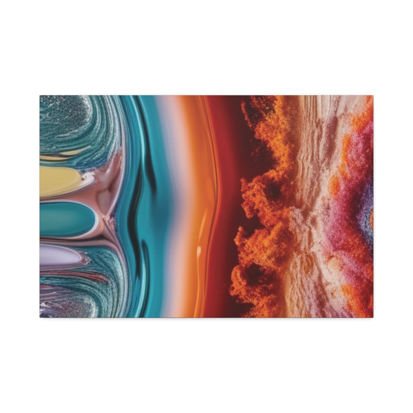 Stunning Abstract Canvas Art - 15" Stretched Wall Decor