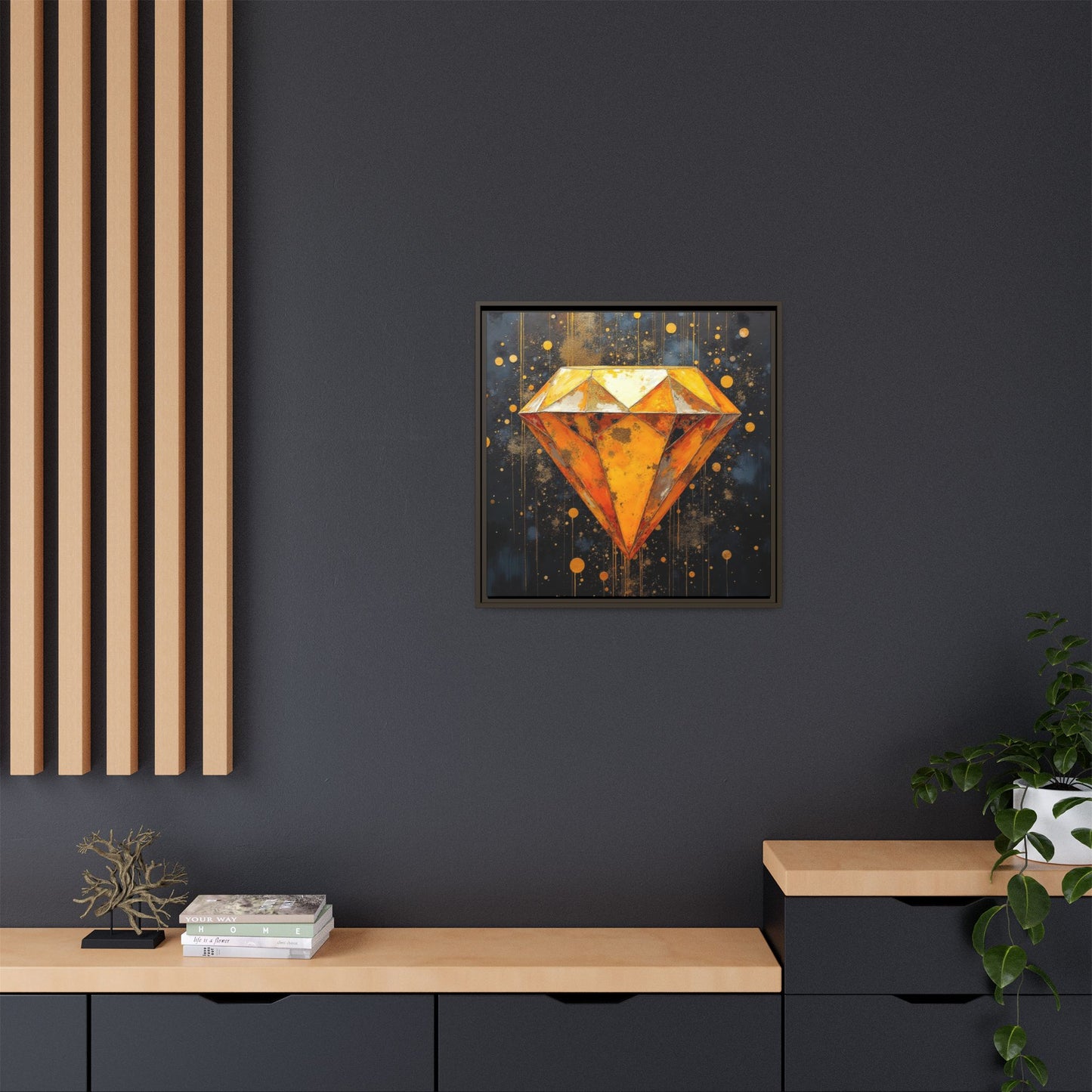 Matte Canvas, Framed (Multi-color)