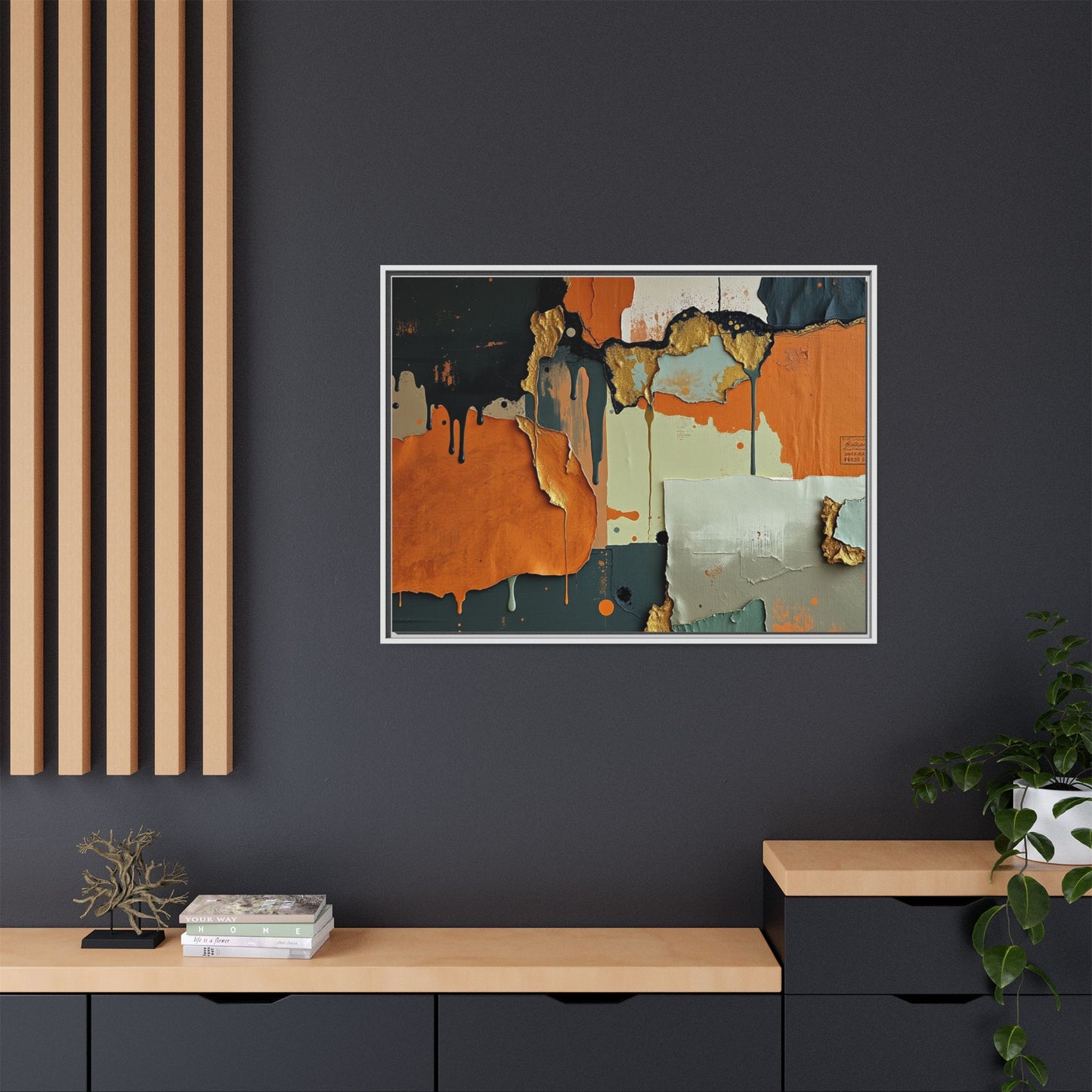 Matte Canvas, Framed (Multi-color)