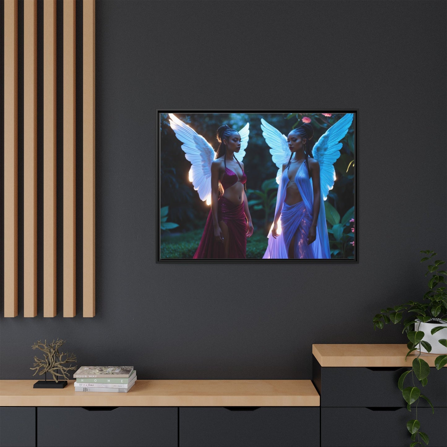 Matte Canvas, Framed (Multi-color)