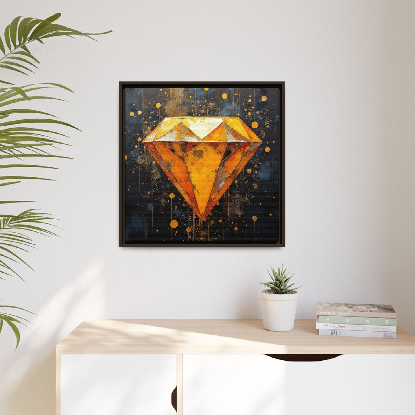 Matte Canvas, Framed (Multi-color)