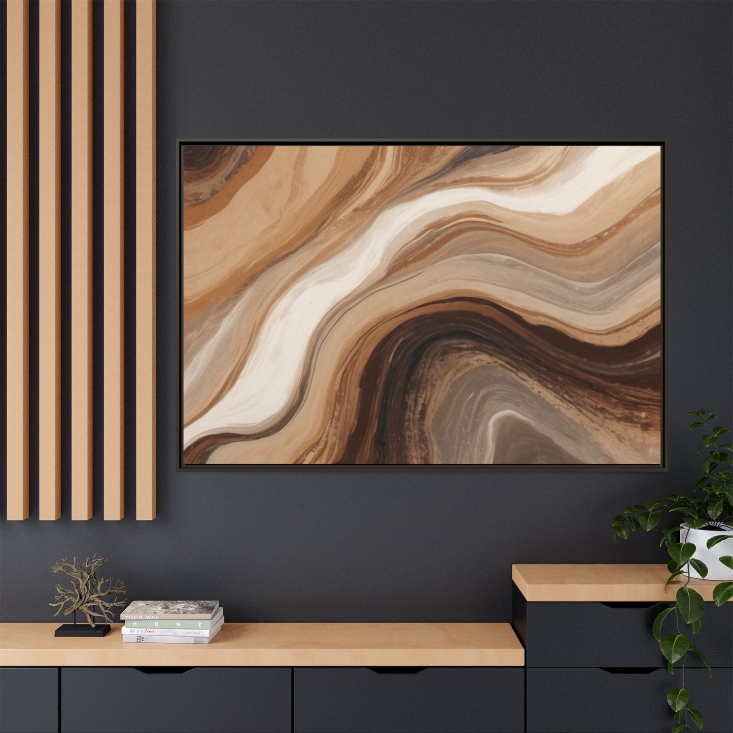 Matte Canvas, Framed (Multi-color)