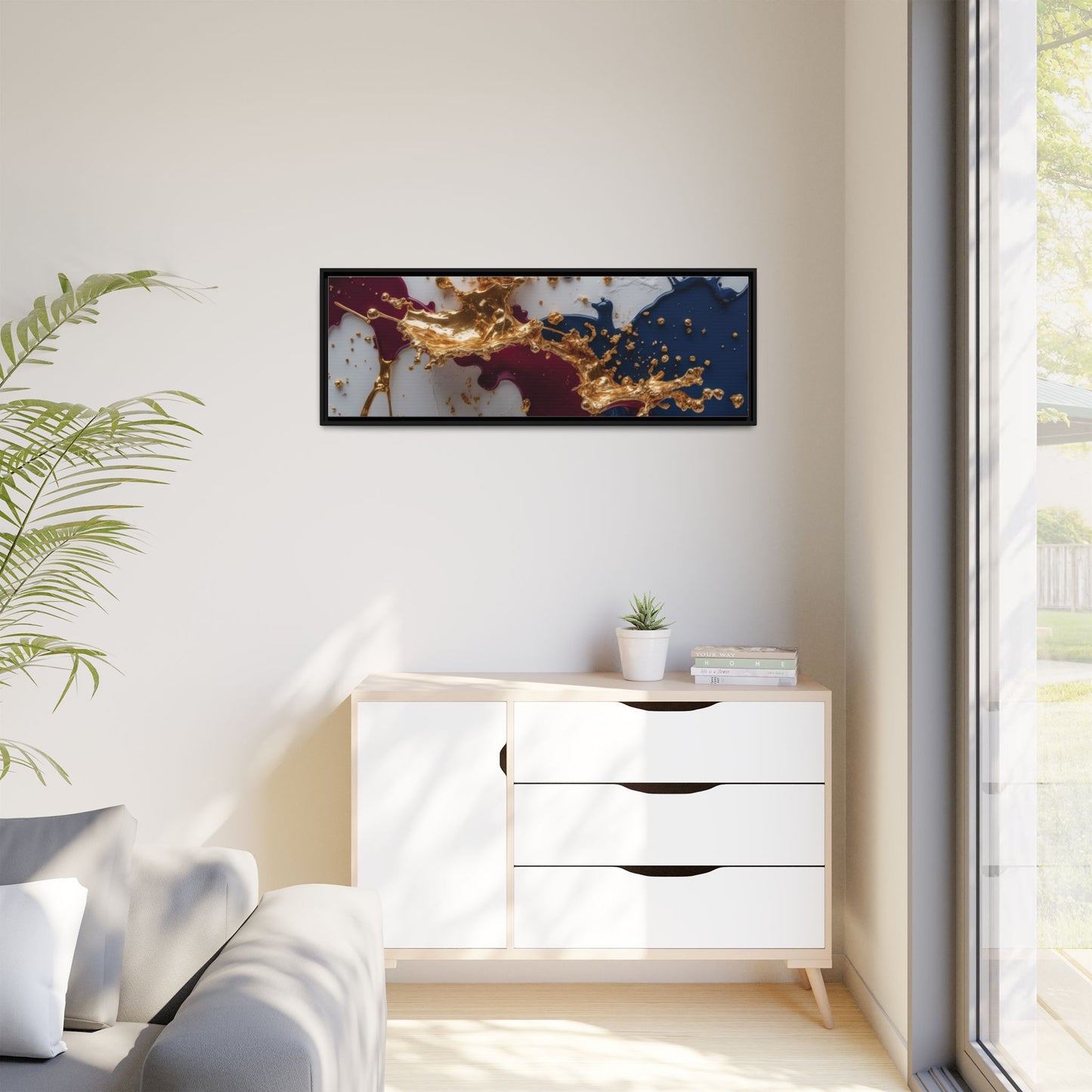 Matte Canvas, Framed (Multi-color)
