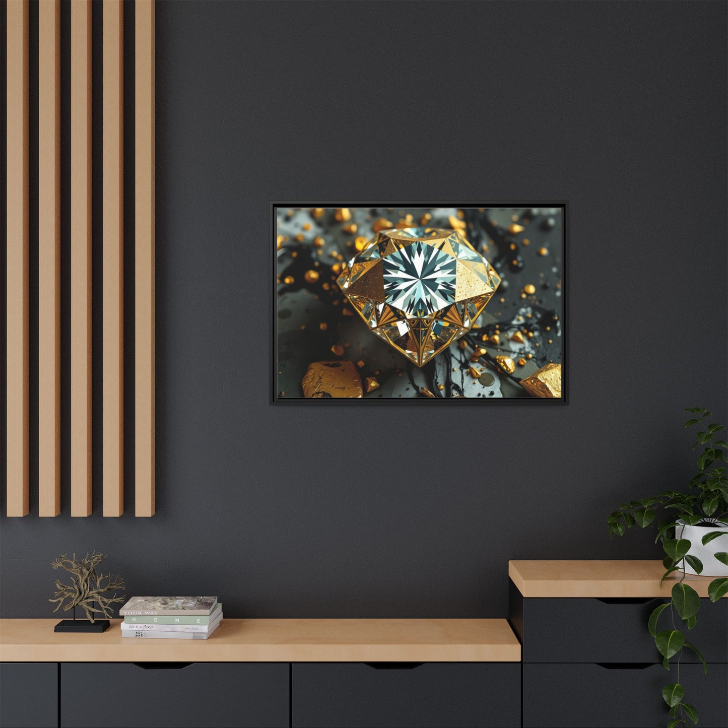 Matte Canvas, Framed (Multi-color)