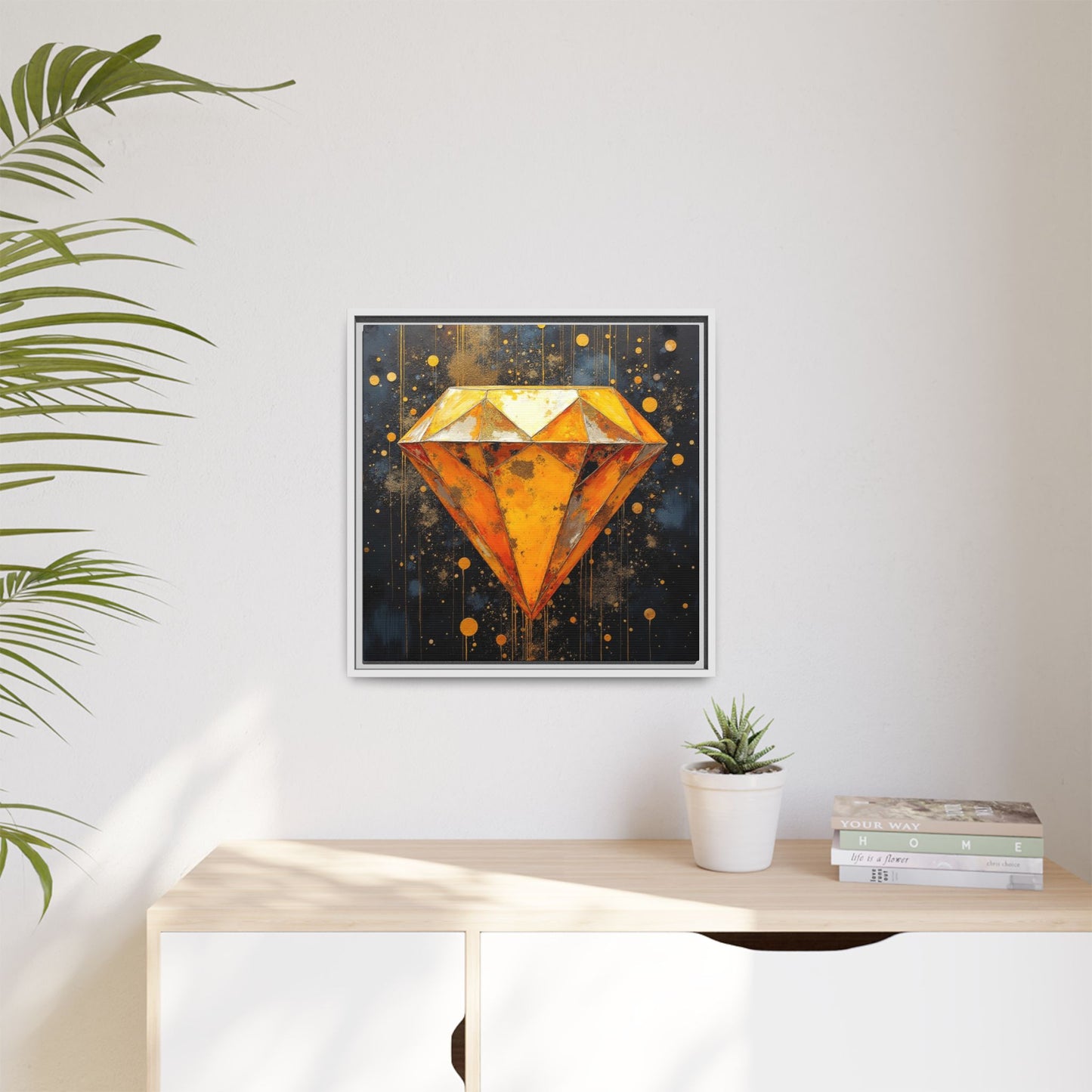 Matte Canvas, Framed (Multi-color)