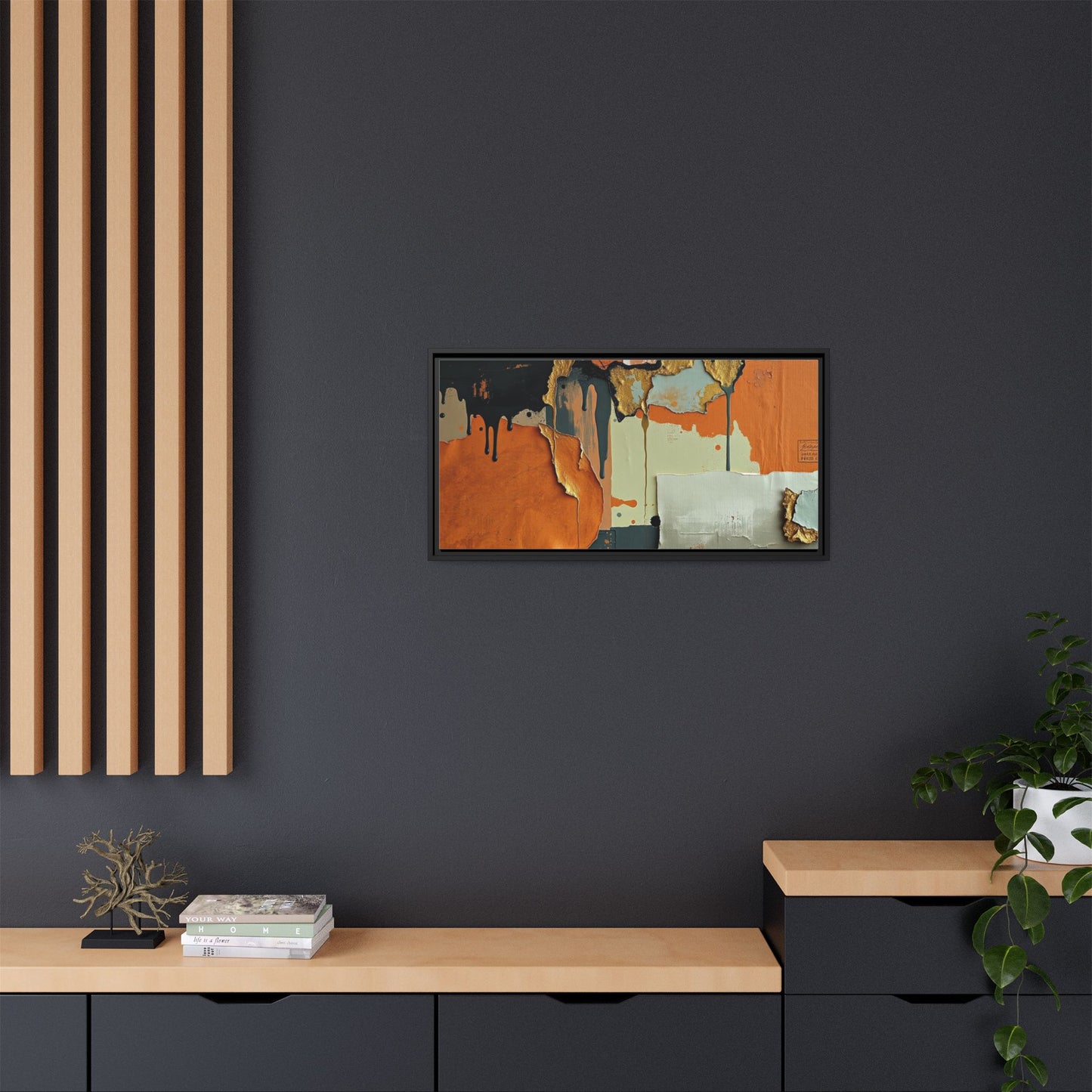 Matte Canvas, Framed (Multi-color)