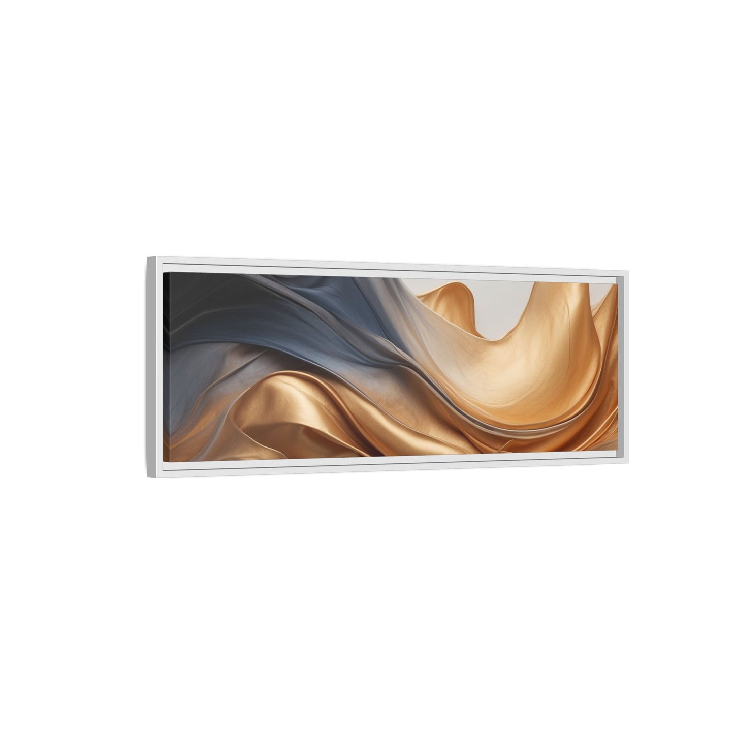 Abstract Matte Canvas Art Print - Framed Multi-color Wall Decor