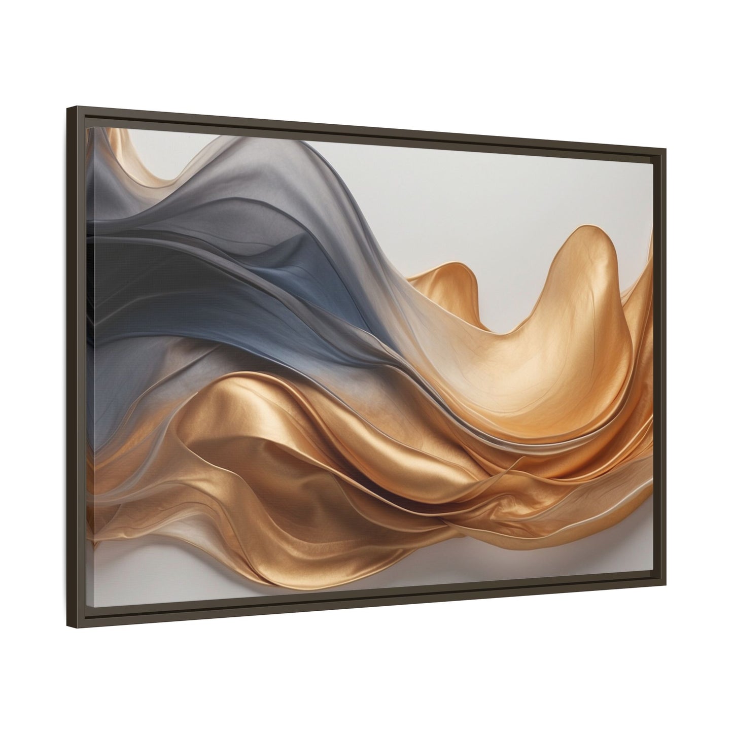 Abstract Matte Canvas Art Print - Framed Multi-color Wall Decor
