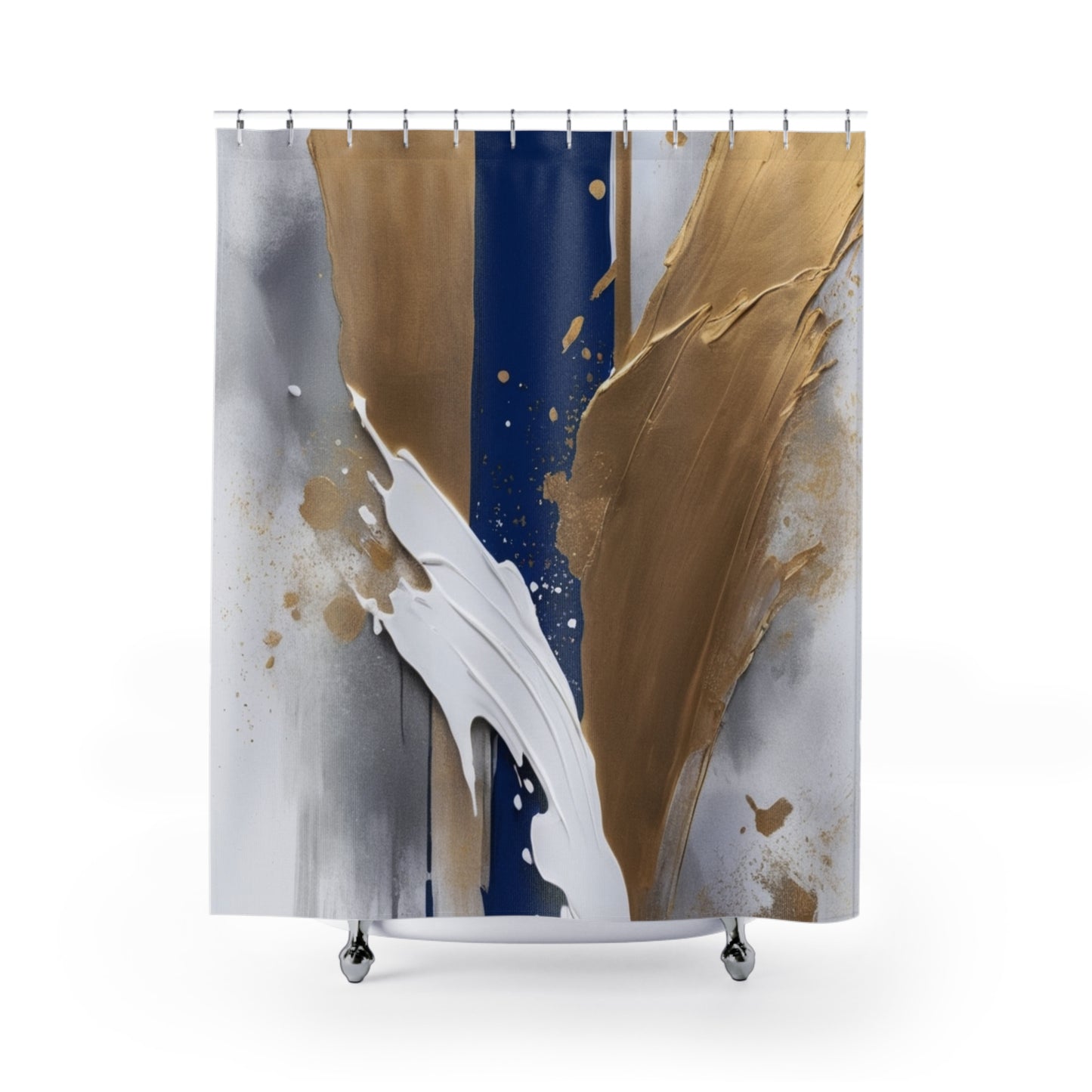 Royal Cascade-Glamour Shower Curtain